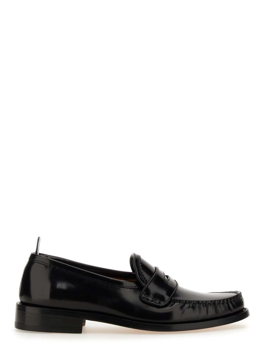 Thom Browne THOM BROWNE LEATHER LOAFER - BLACK (US 9) Size US 9 / EU 42 - 1 Thumbnail