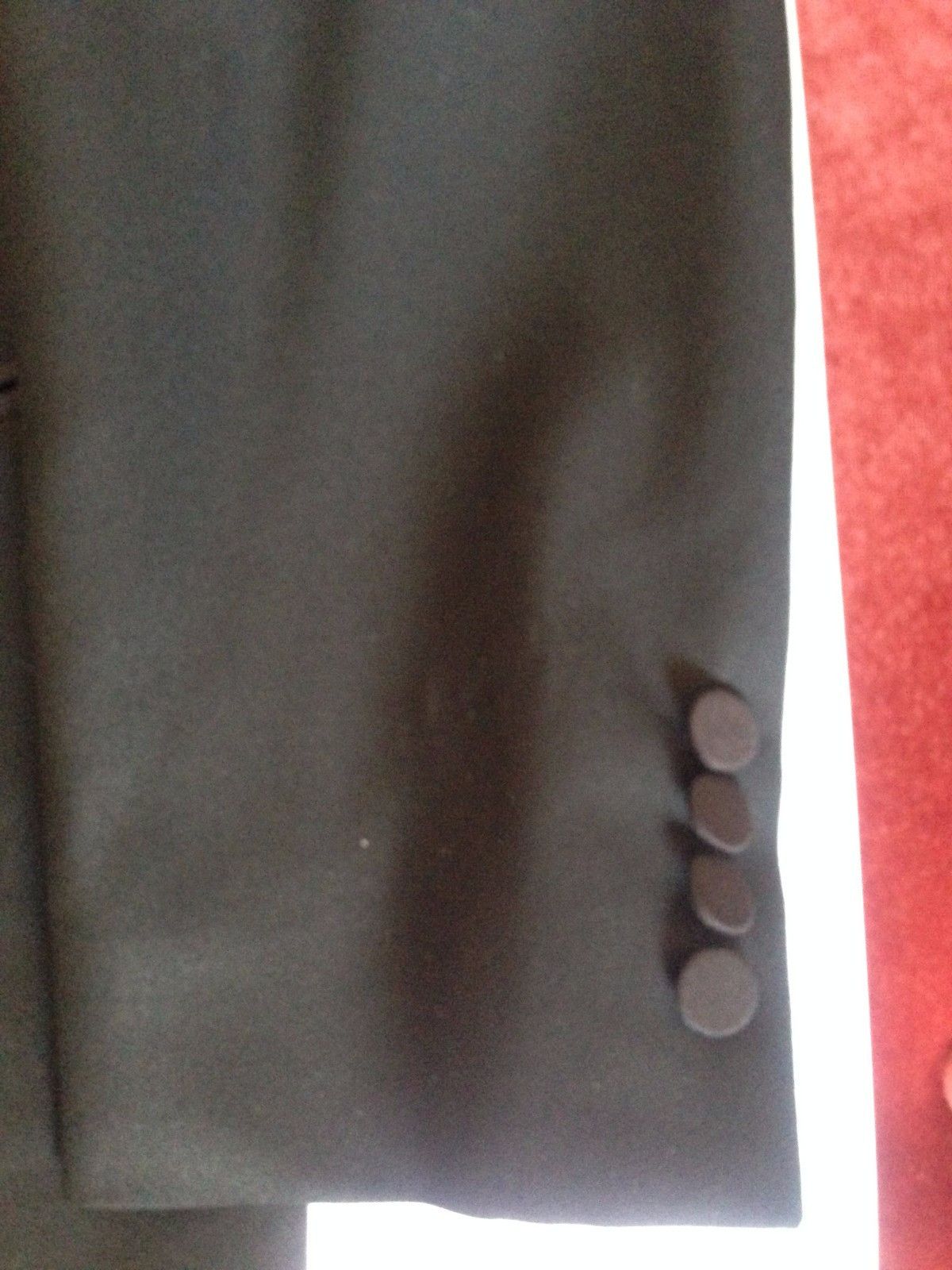 Z Zegna Z Zegna Black Tuxedo Dinner Wool Blazer Pin Lapel 36 (46) Size 36S - 3 Thumbnail