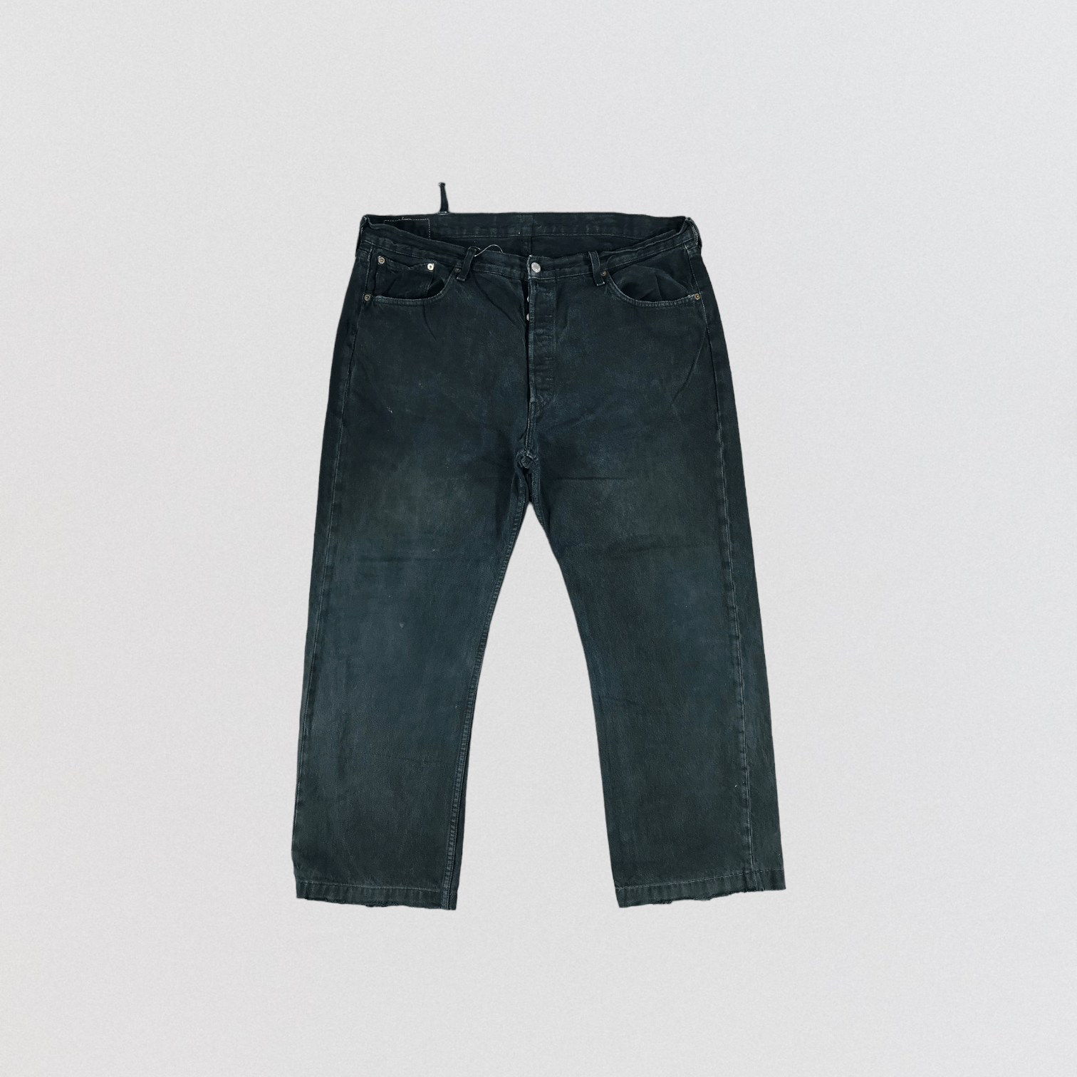 Levi's × Vintage Faded Black Levis 501 Jeans-JM2920 Size US 41 - 1 Thumbnail