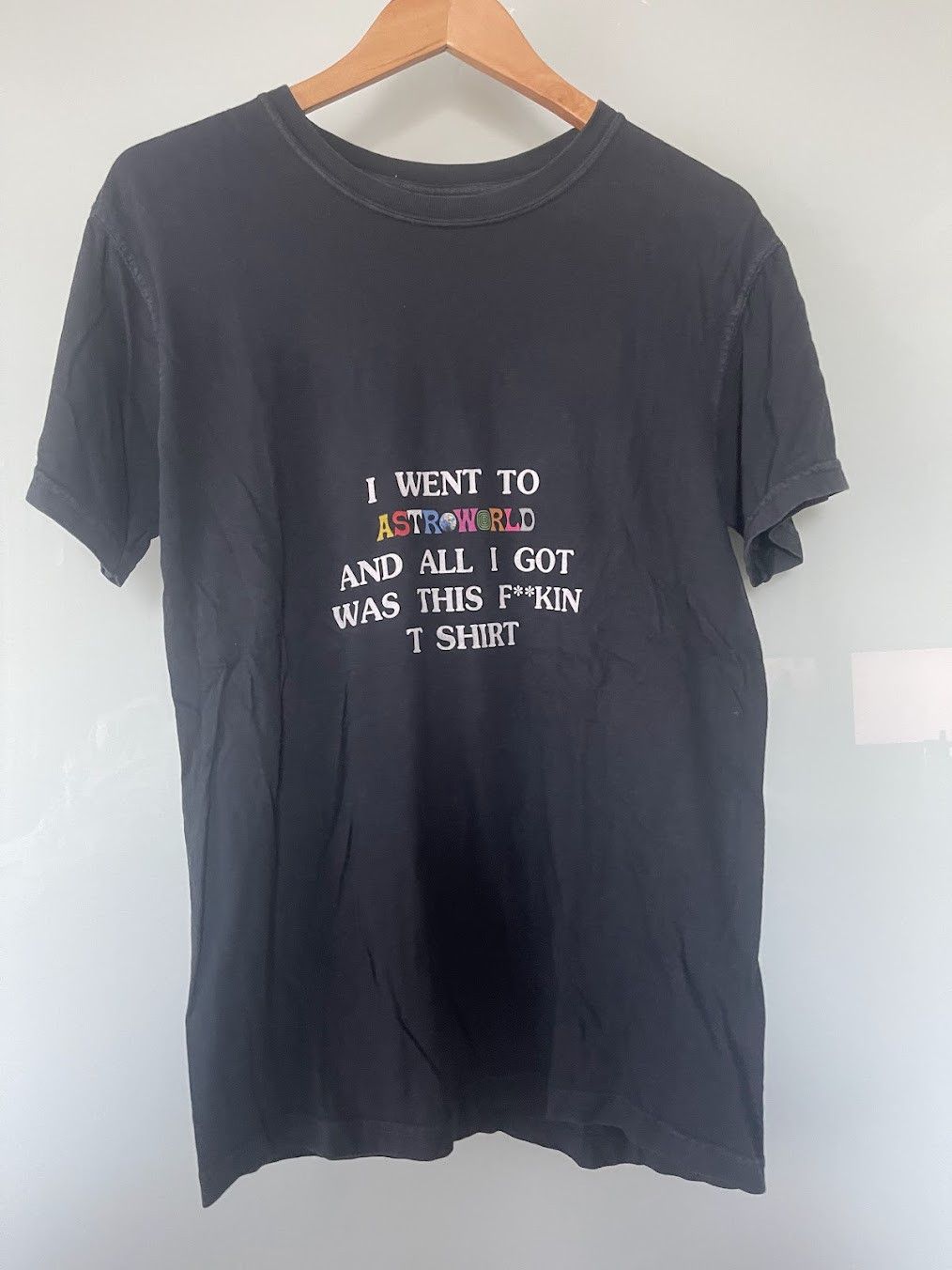 Travis Scott I Went To Astroworld Black Tee Size US S / EU 44-46 / 1 - 1 Thumbnail