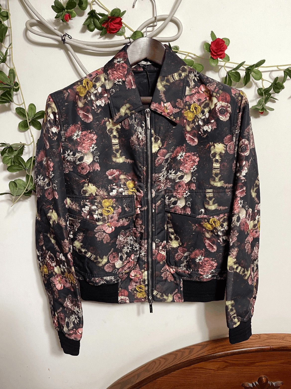 Dior Sz 46 Dior Flower & Skull Jacket-2508 Size US S / EU 44-46 / 1 - 1 Thumbnail