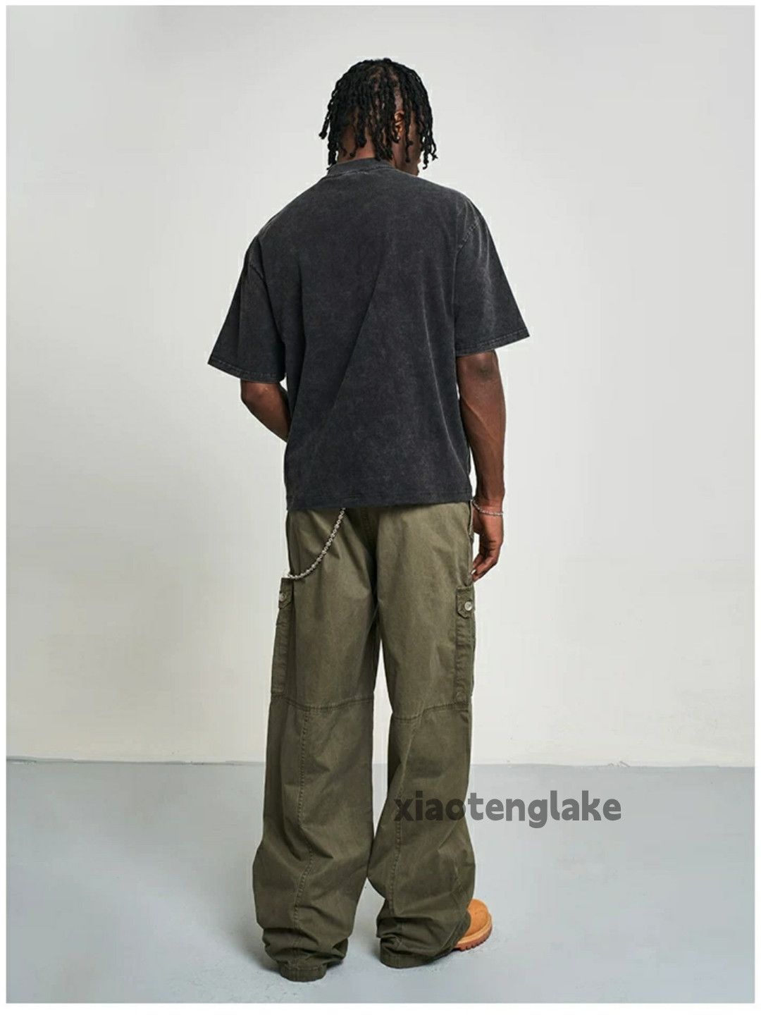 Designer × Japanese Brand × Vintage washed faded loose baggy patchwork military cargo pants Size US 32 / EU 48 - 8 Thumbnail