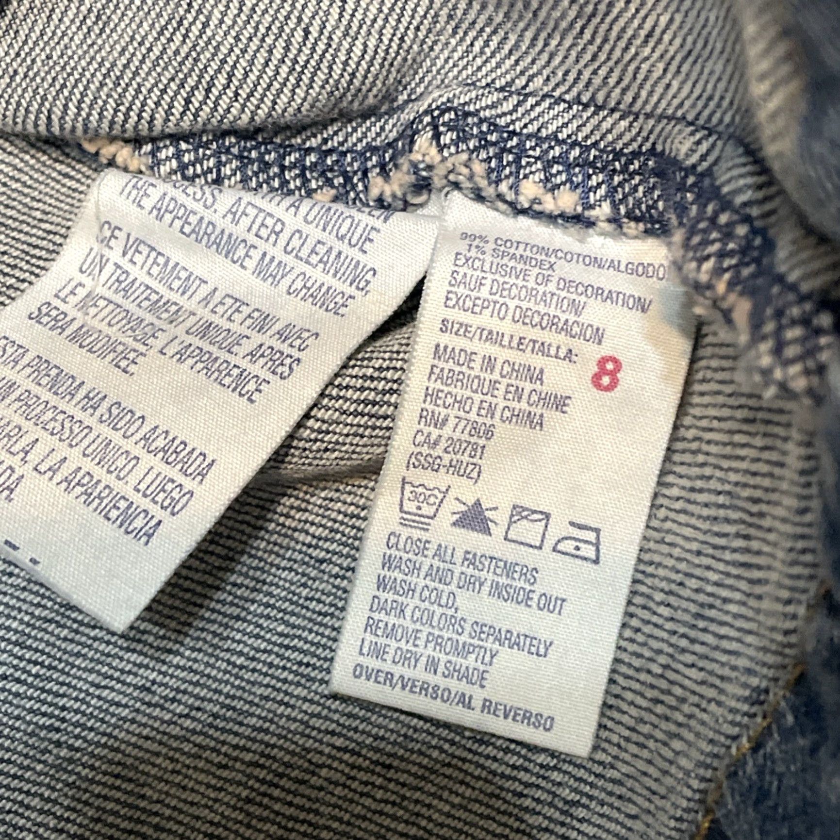 Tommy Hilfiger VINTAGE Tommy Hilfiger Women's Denim Jacket Blazer Sz 8 Light Blue Collared Button Up Jean Coat Size 30" / US 8 / IT 44 - 4 Thumbnail