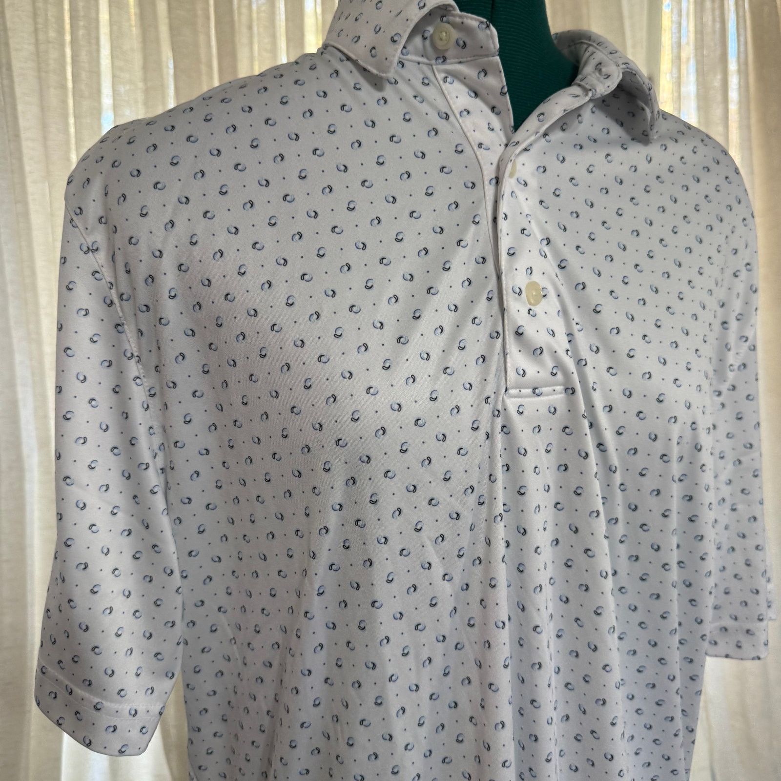 Greg Norman Greg Norman Patterned Performance Polo | Sz M Size US M / EU 48-50 / 2 - 3 Thumbnail