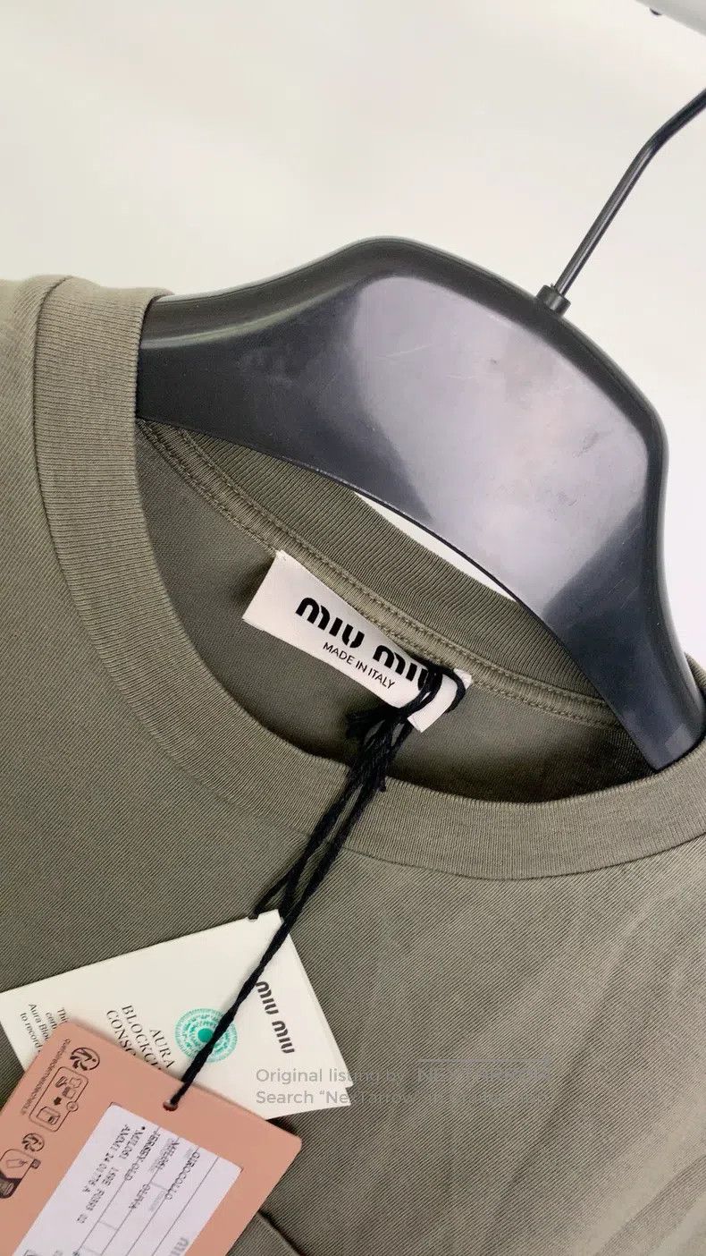 Miu Miu Miu Miu Size s Short long sleeve T-shirt Size S / US 4 / IT 40 - 3 Thumbnail