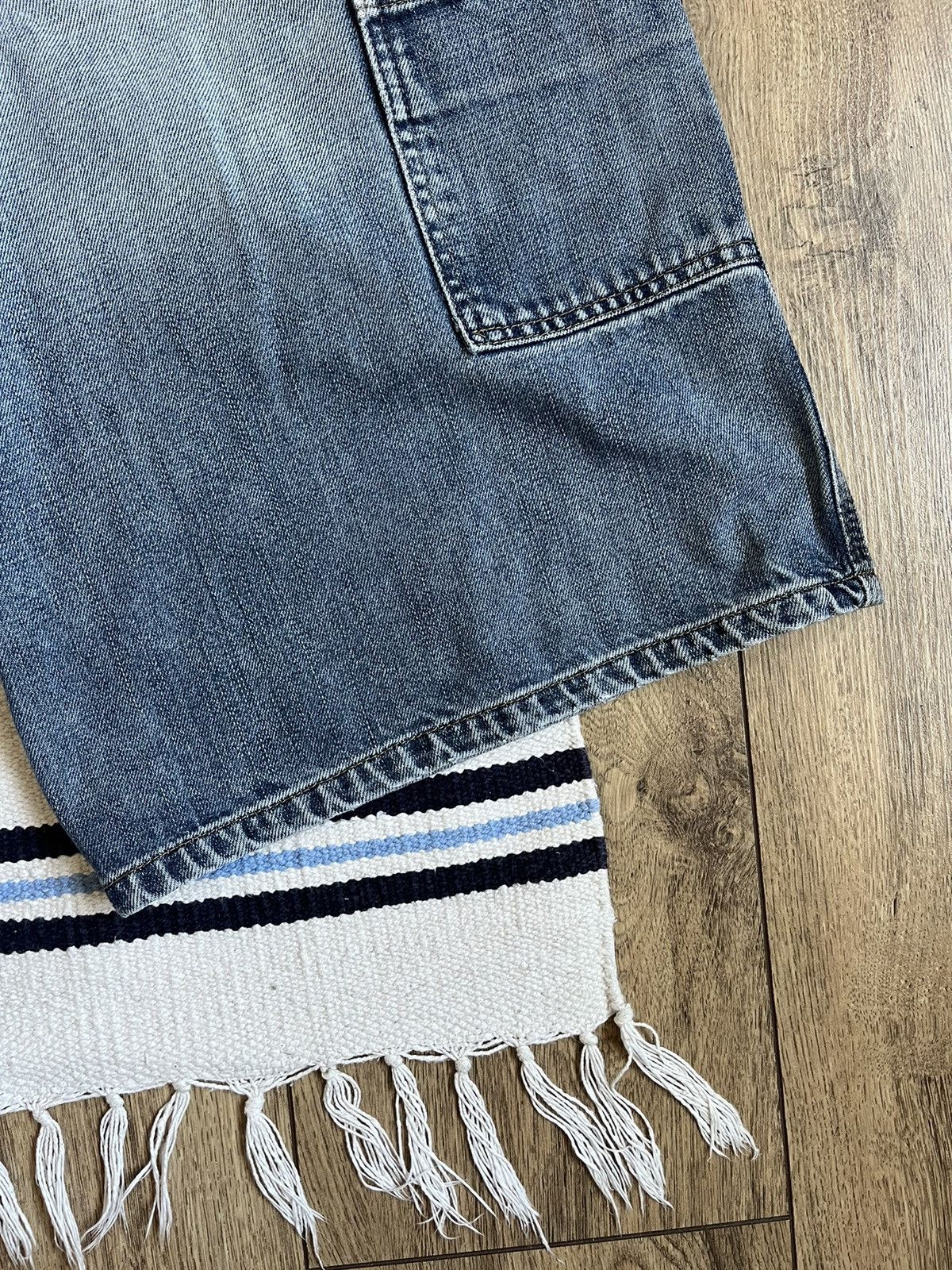 Carhartt Vintage Carhartt Single Knee Bermuda Blue Denim Faded Shorts Size US 36 / EU 52 - 10 Thumbnail