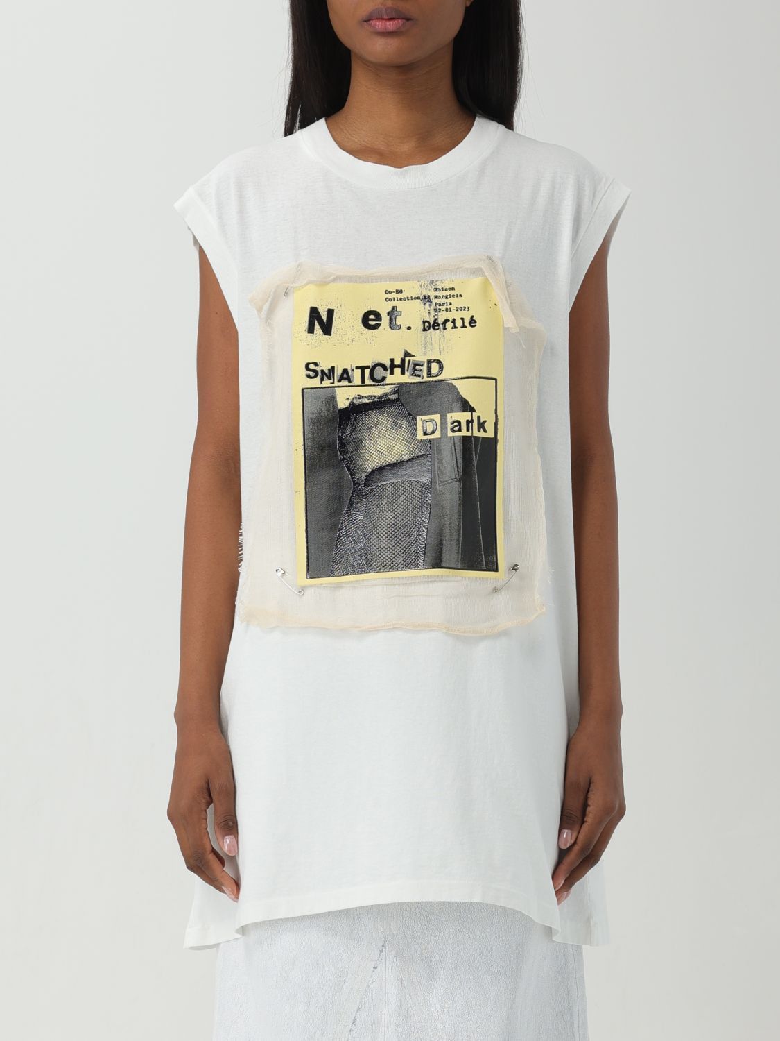 image of Maison Margiela T-Shirt Woman White 1, Women's (Size 2XL)