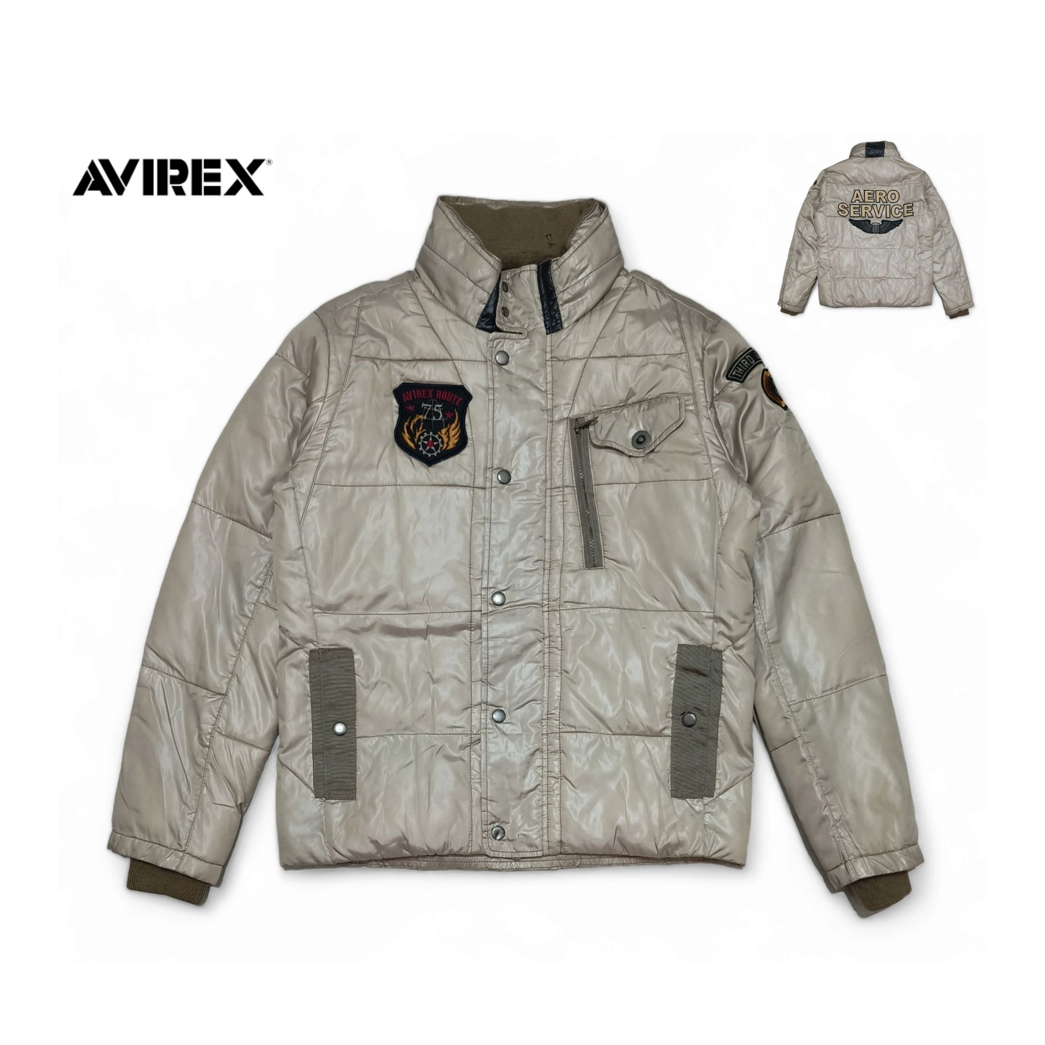 Avirex Vintage Avirex Military USAF Aero Service Down Puffer Jacket Size US M / EU 48-50 / 2 - 2 Thumbnail