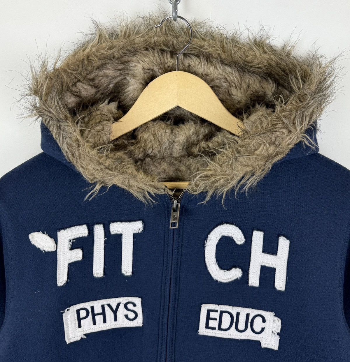 Abercrombie & Fitch Abercrombie & Fitch Full Fur Zip Hoodie ifsixwasnine style Size US L / EU 52-54 / 3 - 2 Thumbnail