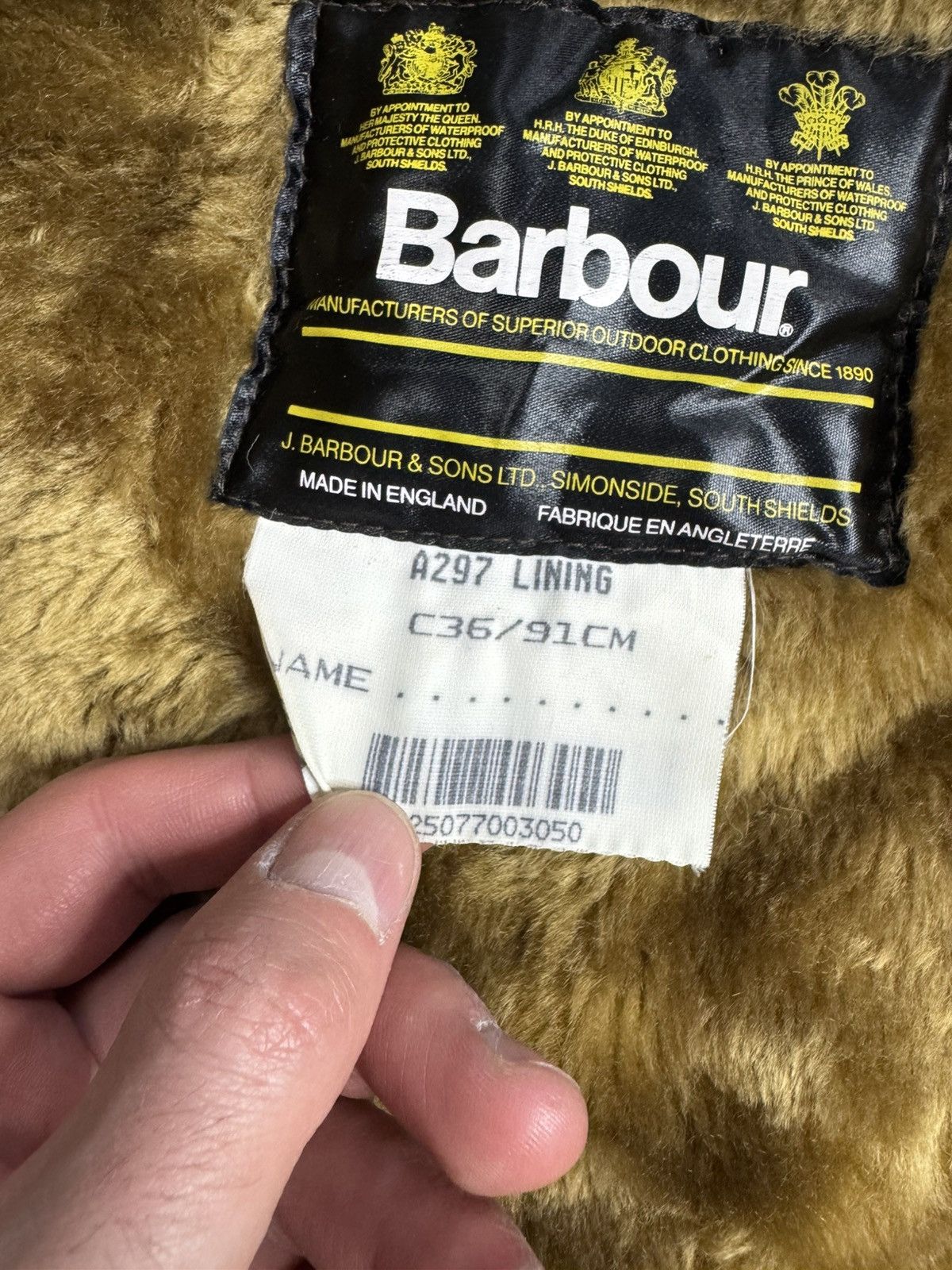 Barbour × Vintage Vintage Barbour Beafourt 2 in 1 Waxed Waistcoat C36/91 cm Size US L / EU 52-54 / 3 - 5 Thumbnail