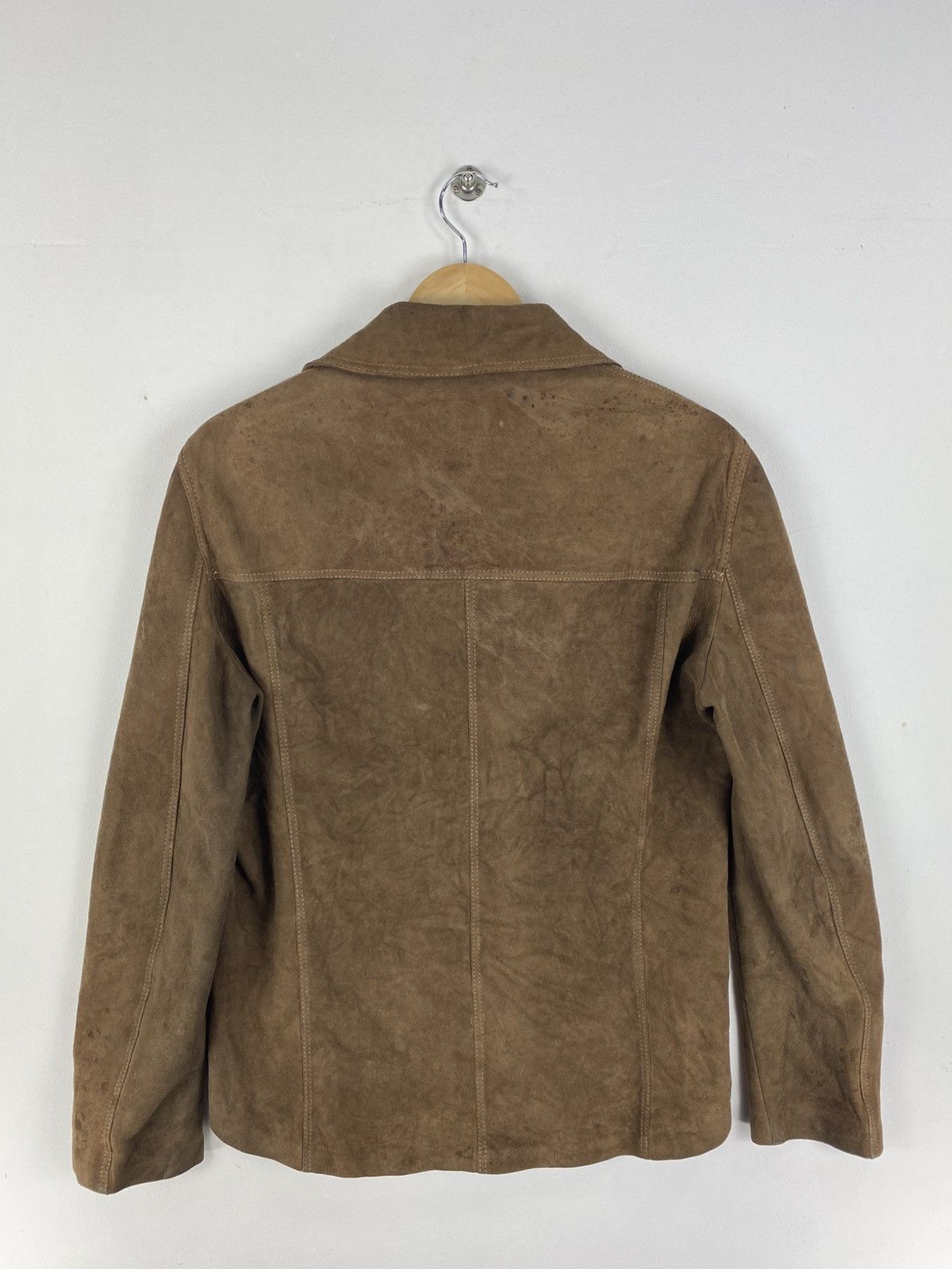 Japanese Brand Vintage 70’s Suede Leather Brown Jacket Button Up Size US XS / EU 42 / 0 - 4 Thumbnail