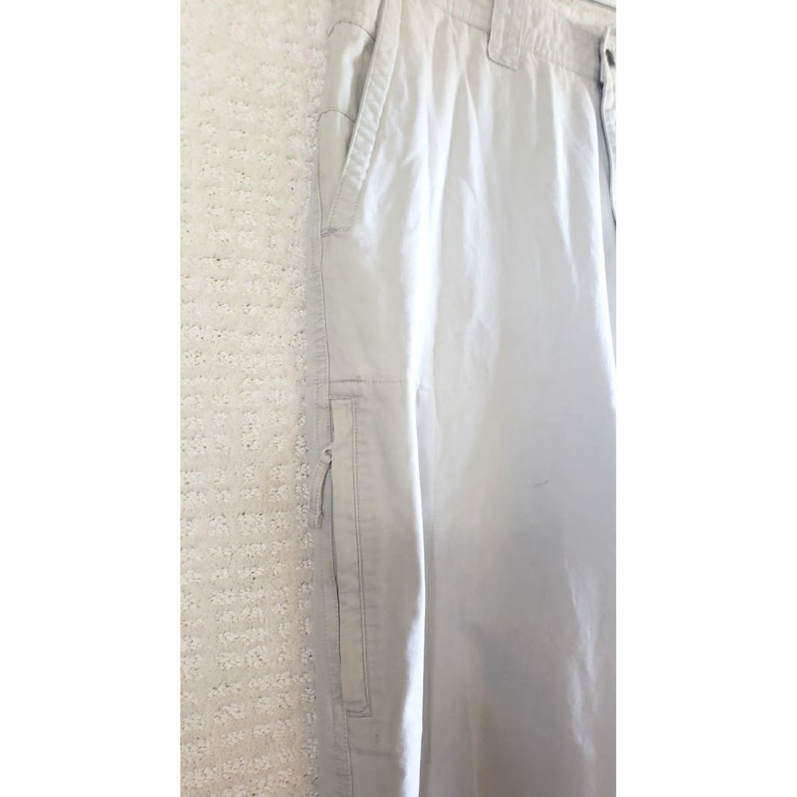 Vintage Columbia Chino Pants Men's 34X30.5 Khaki Beige Cotton Travel Size US 34 / EU 50 - 4 Thumbnail