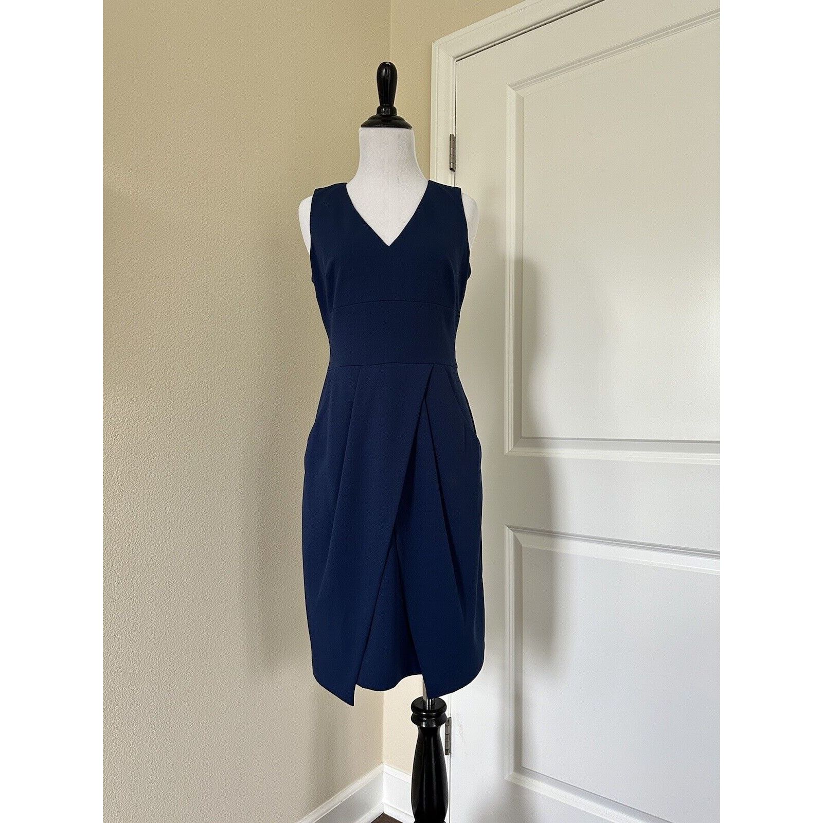 Donna Morgan Business Cocktail Blue Tulip Dress Size 4 Donna Morgan Size S / US 4 / IT 40 - 1 Thumbnail