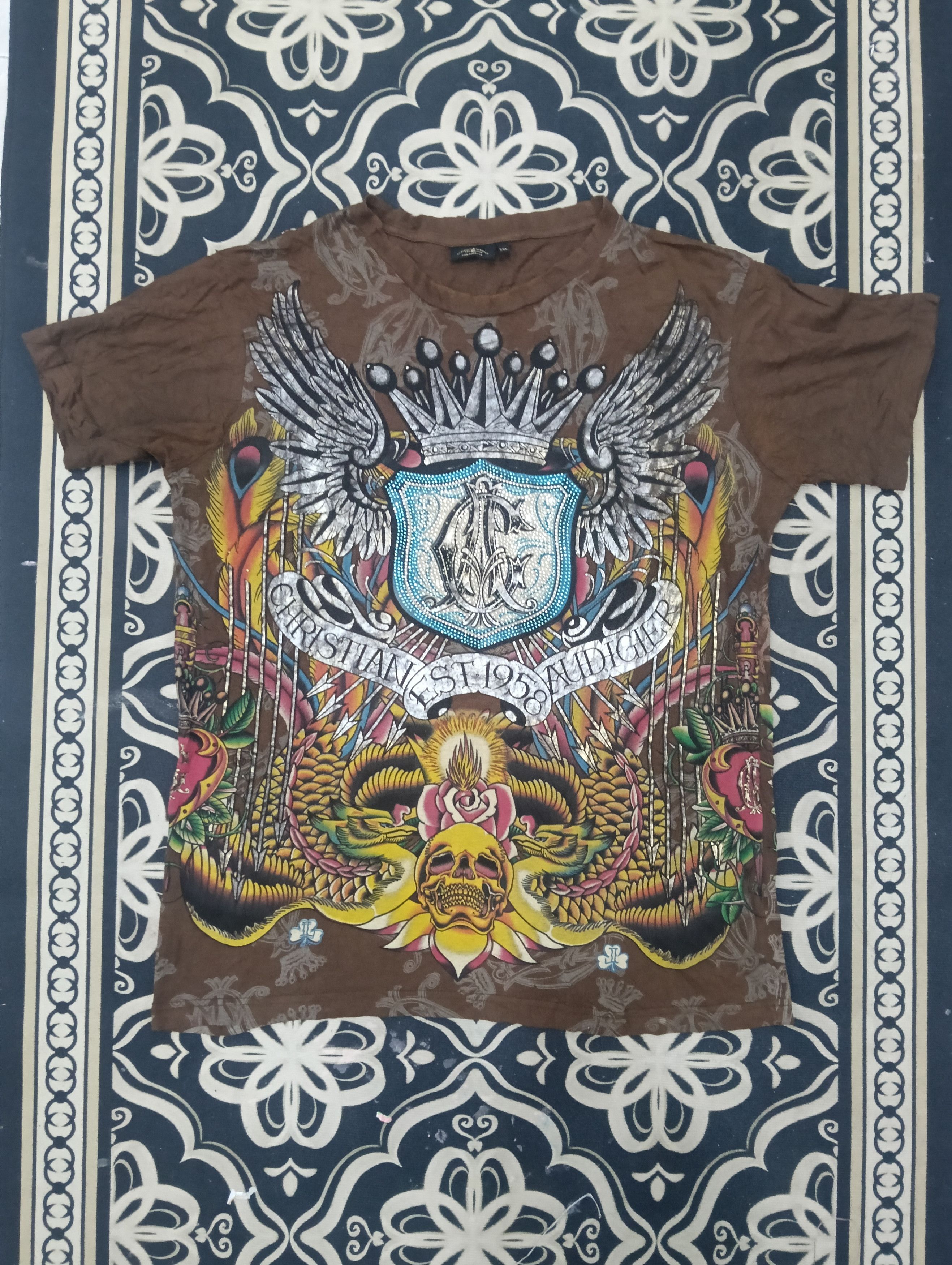 Christian Audigier Great Christian Audigier Tshirt Size US XXL / EU 58 / 5 - 2 Thumbnail