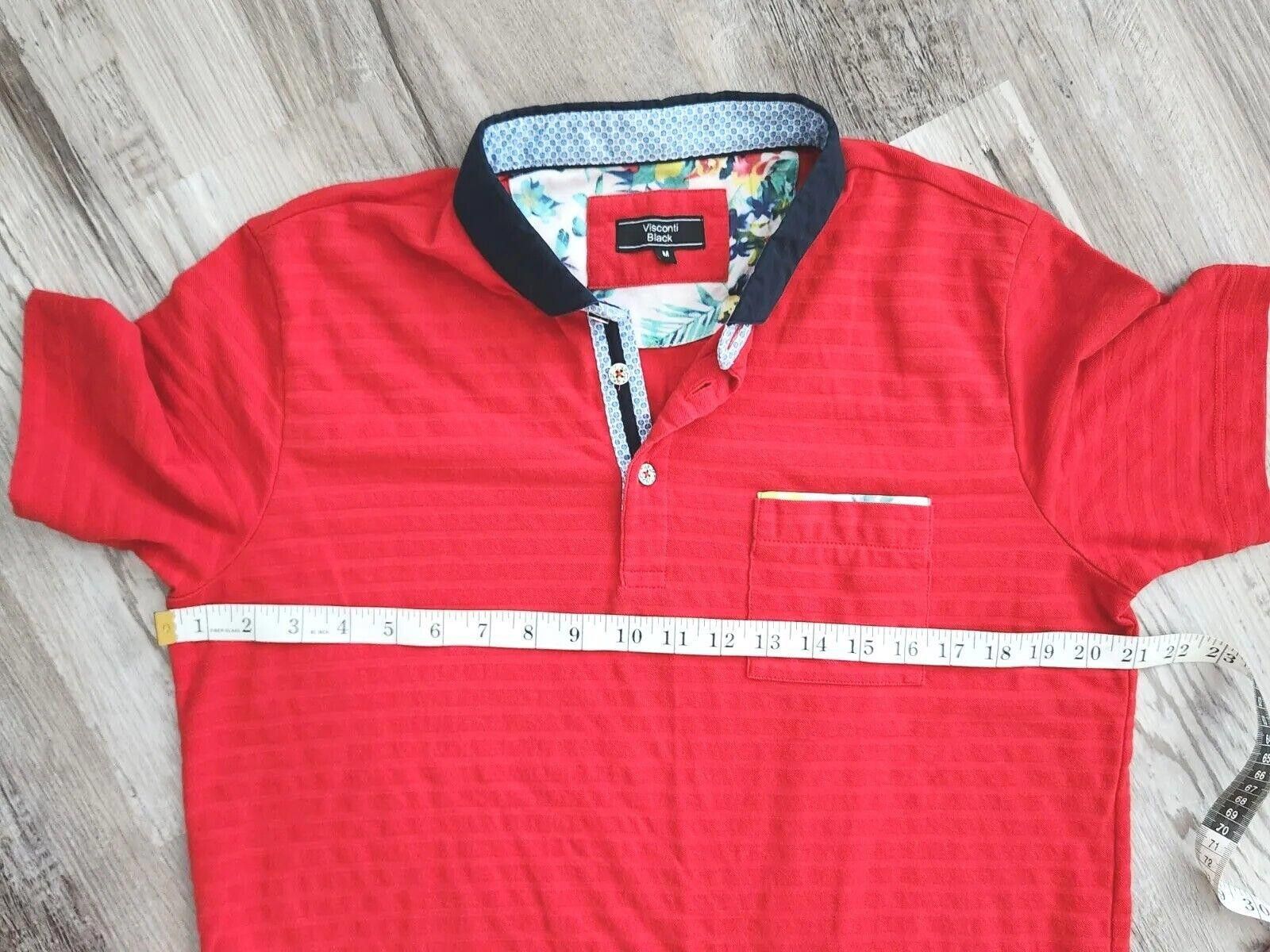 Luchiano Visconti Visconti Black Polo Shirt Medium golf striped Size US M / EU 48-50 / 2 - 5 Thumbnail