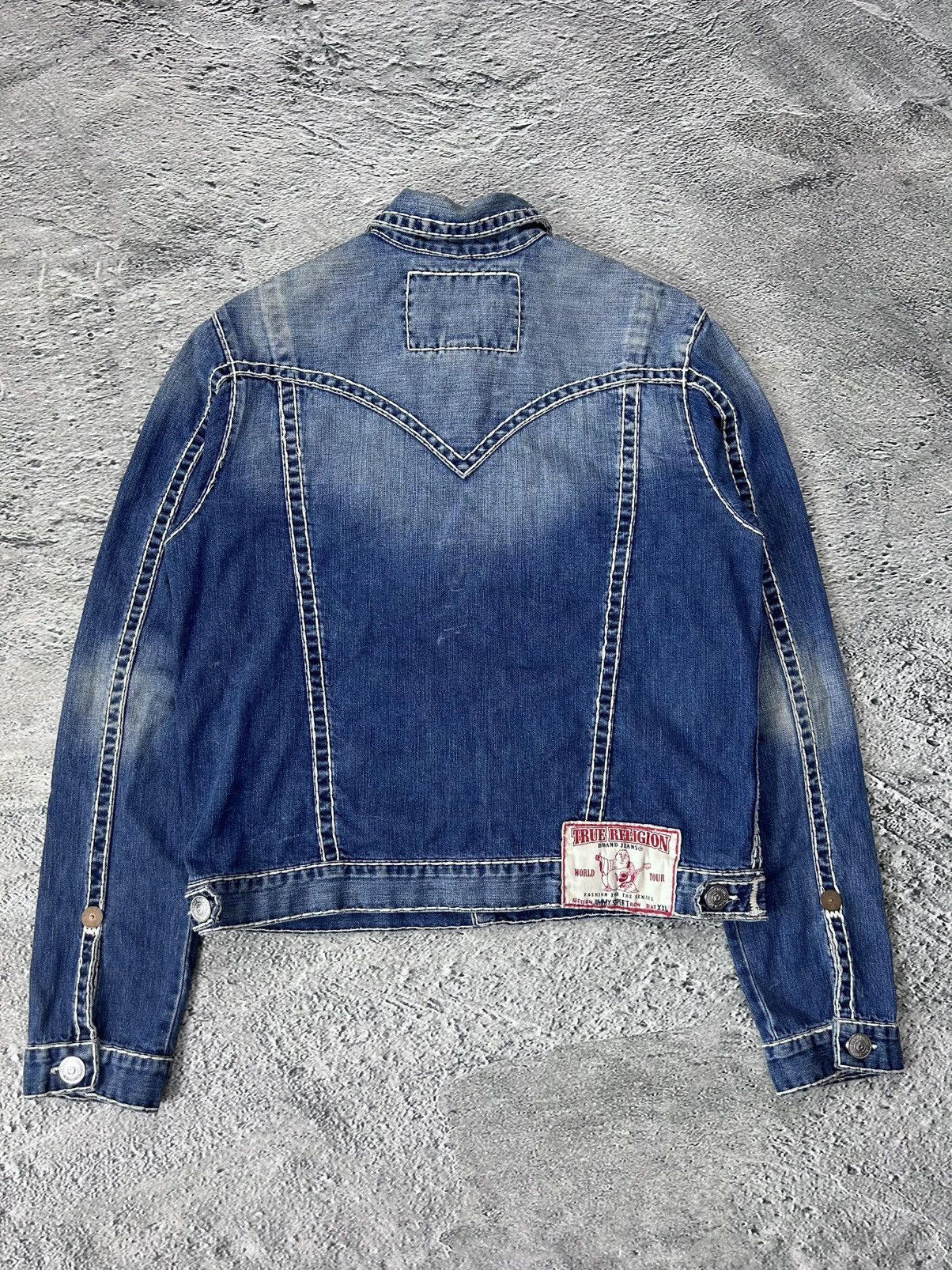 True Religion True Religion denim jacket trucker blue contrast stitching Size US XXL / EU 58 / 5 - 10 Thumbnail