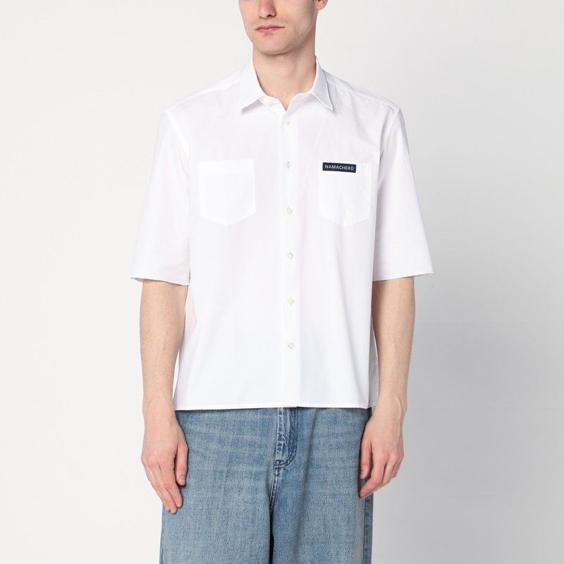 Namacheko Namacheko White Shirt With Logo Patch Size US M / EU 48-50 / 2 - 1 Thumbnail