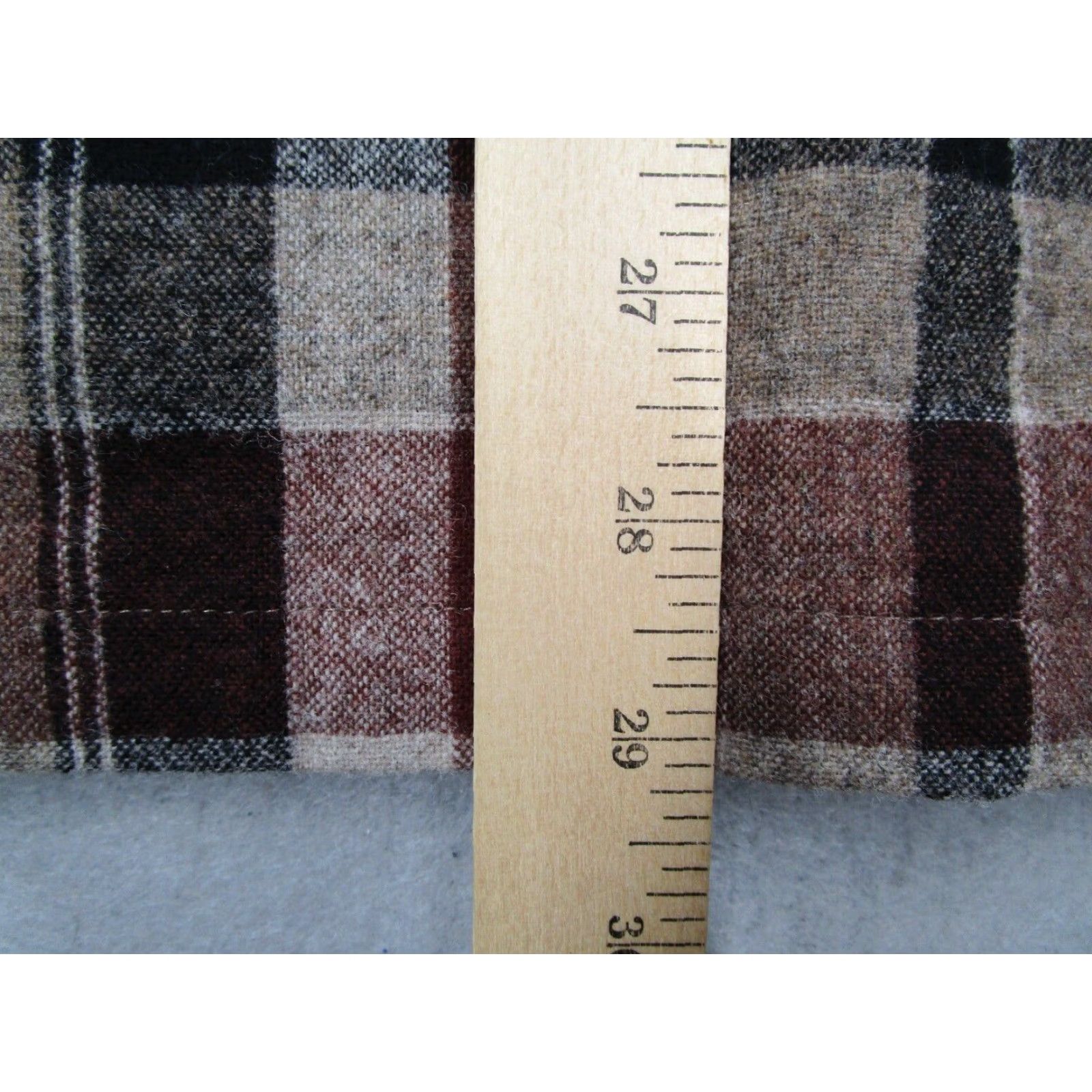 Pendleton Pendleton Board Shirt Mens Medium Brown Check Wool Button Up Size US M / EU 48-50 / 2 - 7 Thumbnail