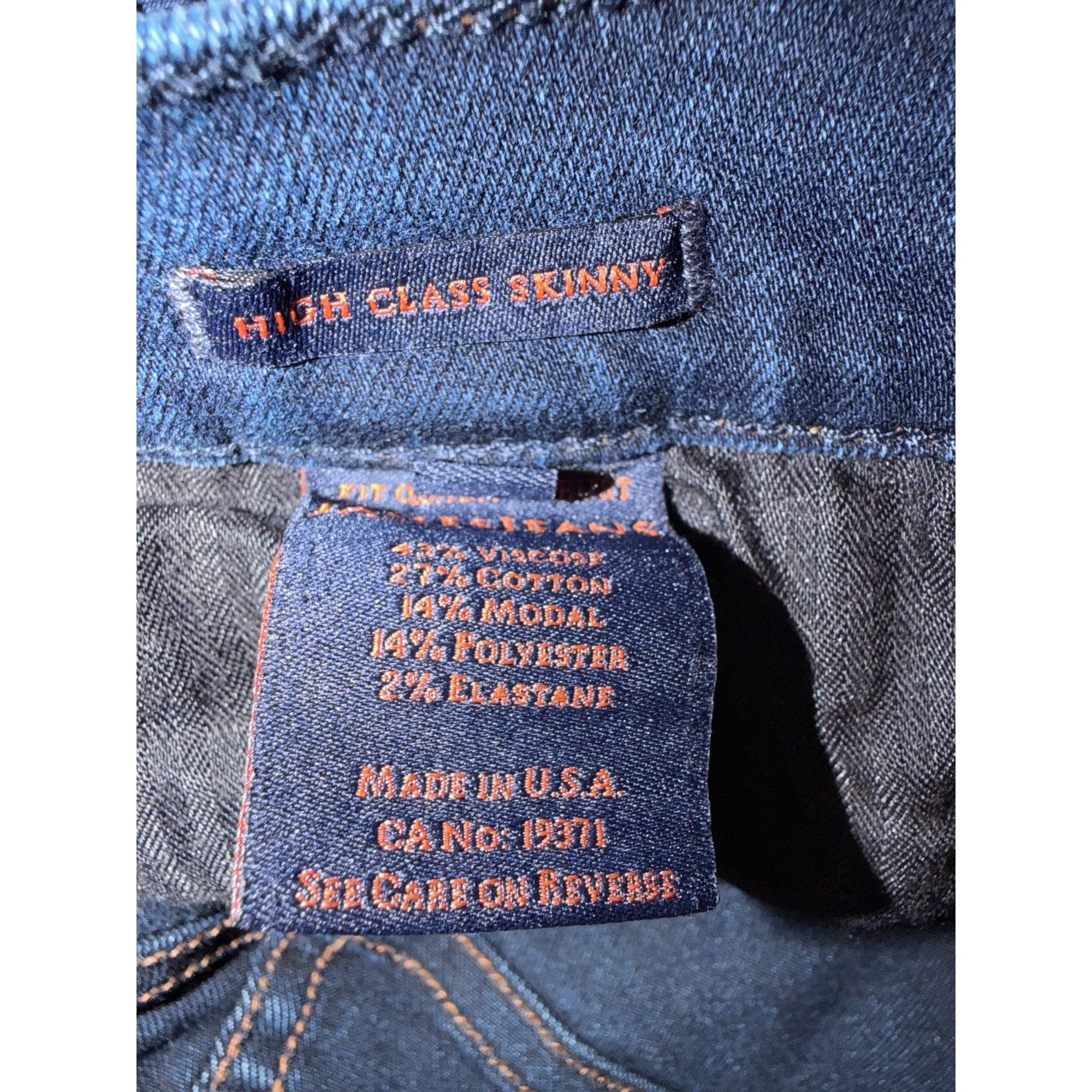 James Jeans James Jeans High Class Skinny Dark Wash Jeans Made In USA Po Size 42" / US 20 - 5 Thumbnail