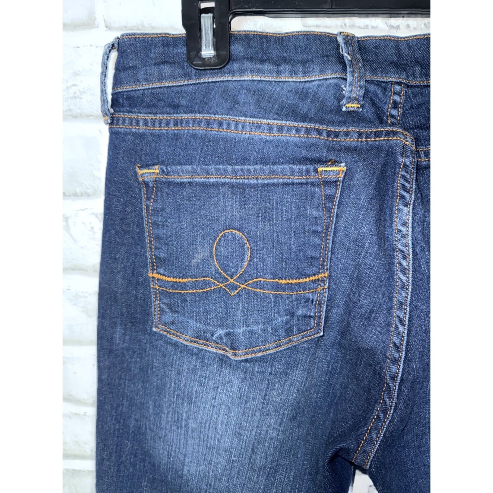 Lucky Brand Lucky Brand Sofia Straight Jeans Dark Wash Womens Size 10 30” Inseam Blue Shirt Size 32" / US 10 / IT 46 - 7 Thumbnail