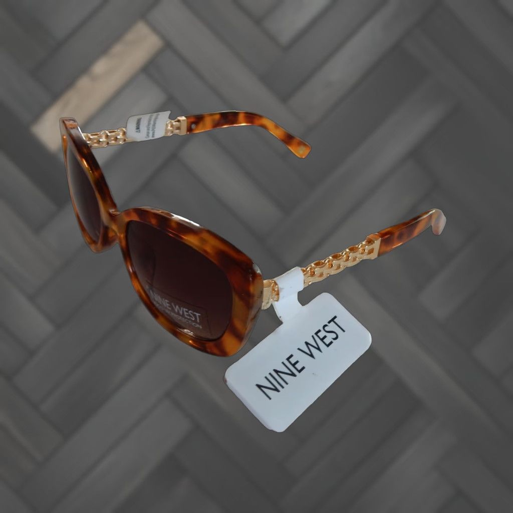 Nine West VINTAGE Nine West Sunglasses Women Brown Frame Small Scratches Size ONE SIZE - 1 Thumbnail