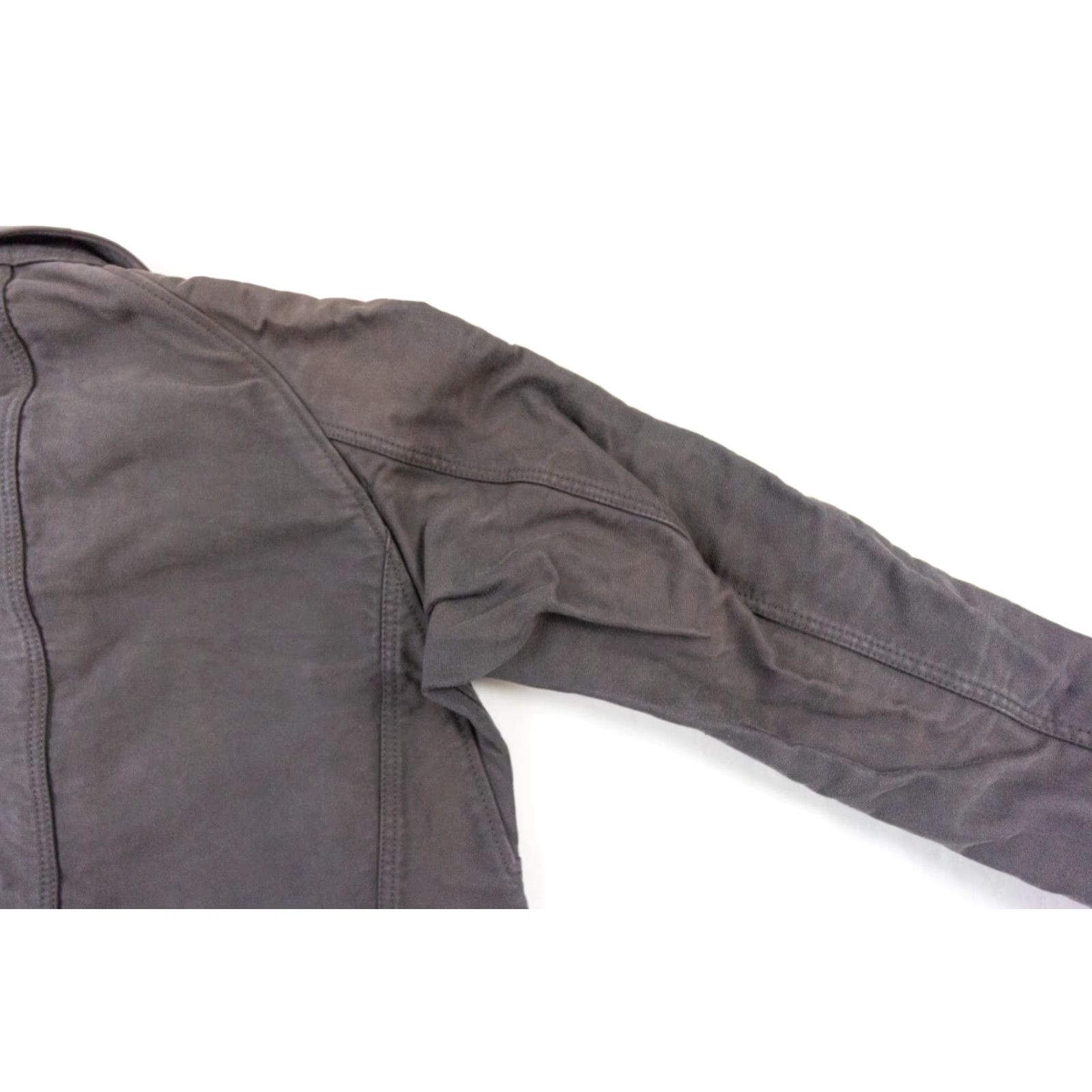 Journal Standard JOURNAL STANDARD Men's Button Down Shirt Medium Gray Canvas Workwear Long Sleeve Regular Fit Size US M / EU 48-50 / 2 - 7 Thumbnail