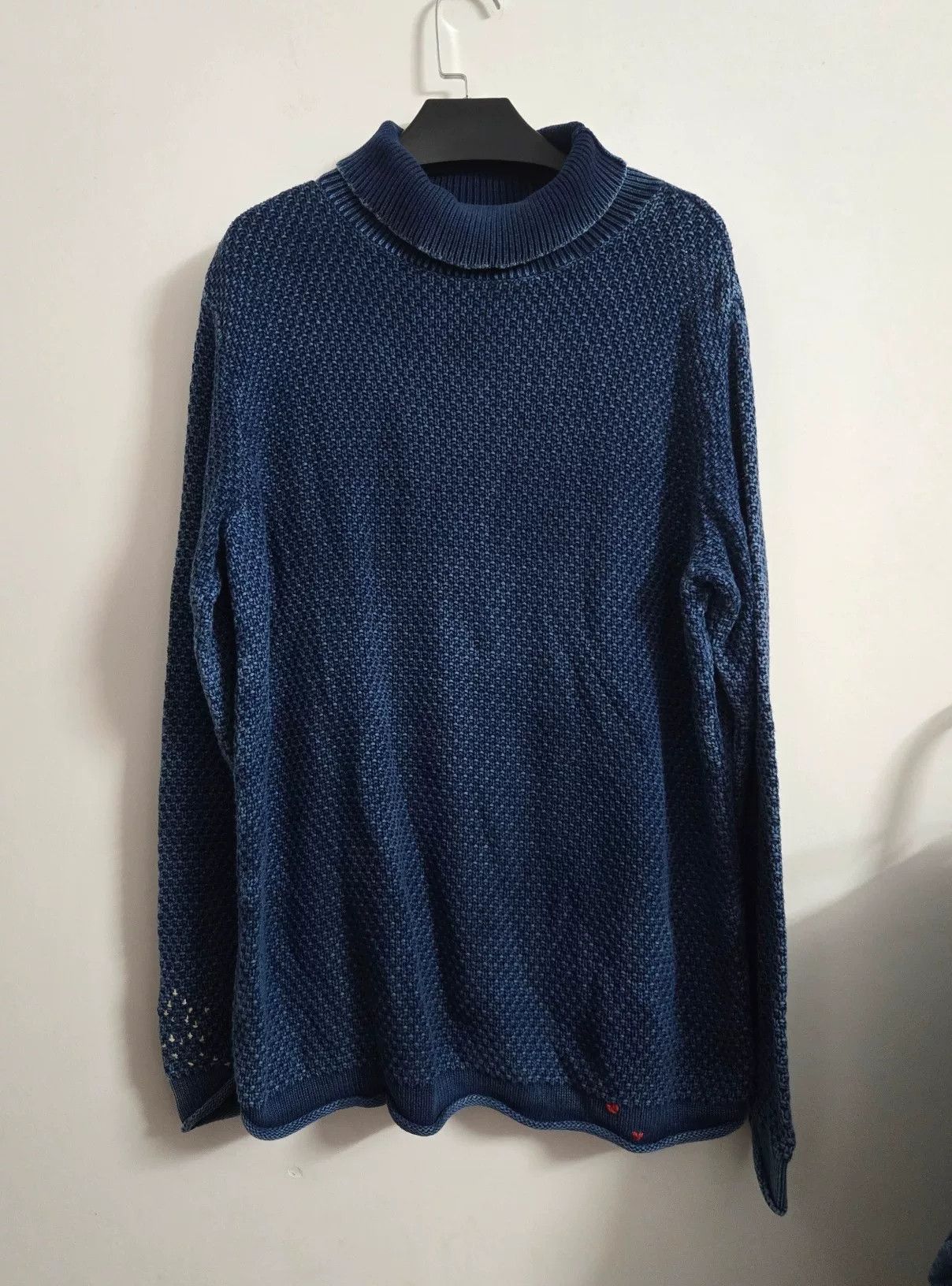 Porter Classic Porter Classic Indigo Sashiko Fisherman Pullover Size US S / EU 44-46 / 1 - 1 Thumbnail