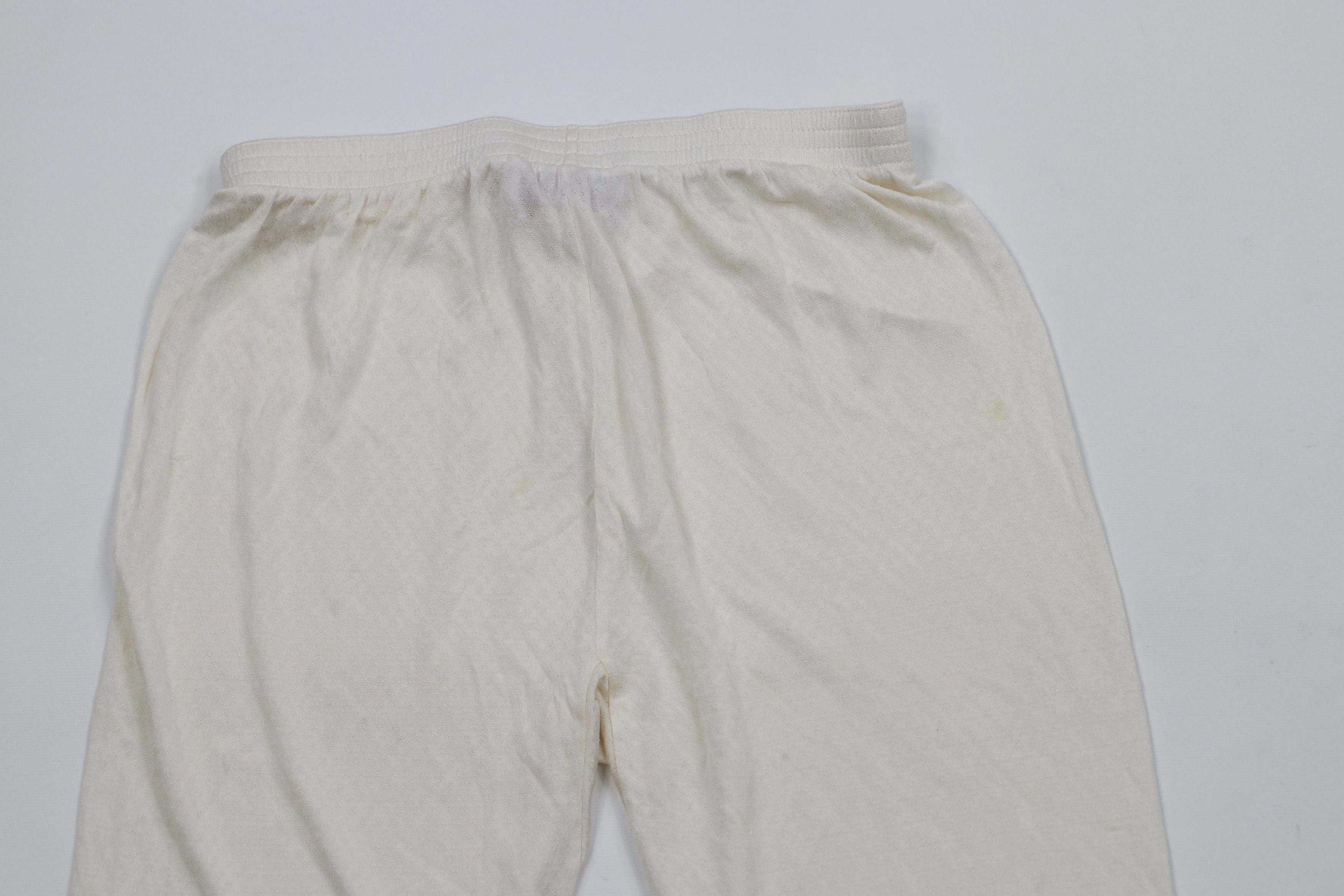 Vintage Vintage 90s Terramar Thermasilk Silk Knit Pants Cream Size 24" / US 00 / IT 34 - 10 Thumbnail