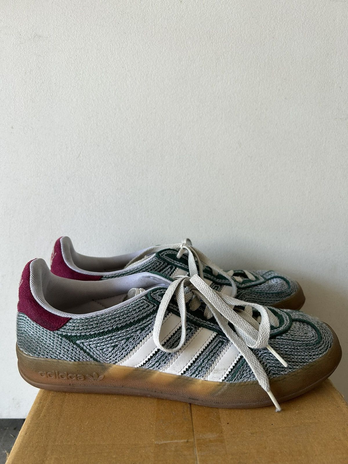 adidas gazelle silver green womens Adidas Gazelle Indoor Sean Wotherspoon Hemp Green