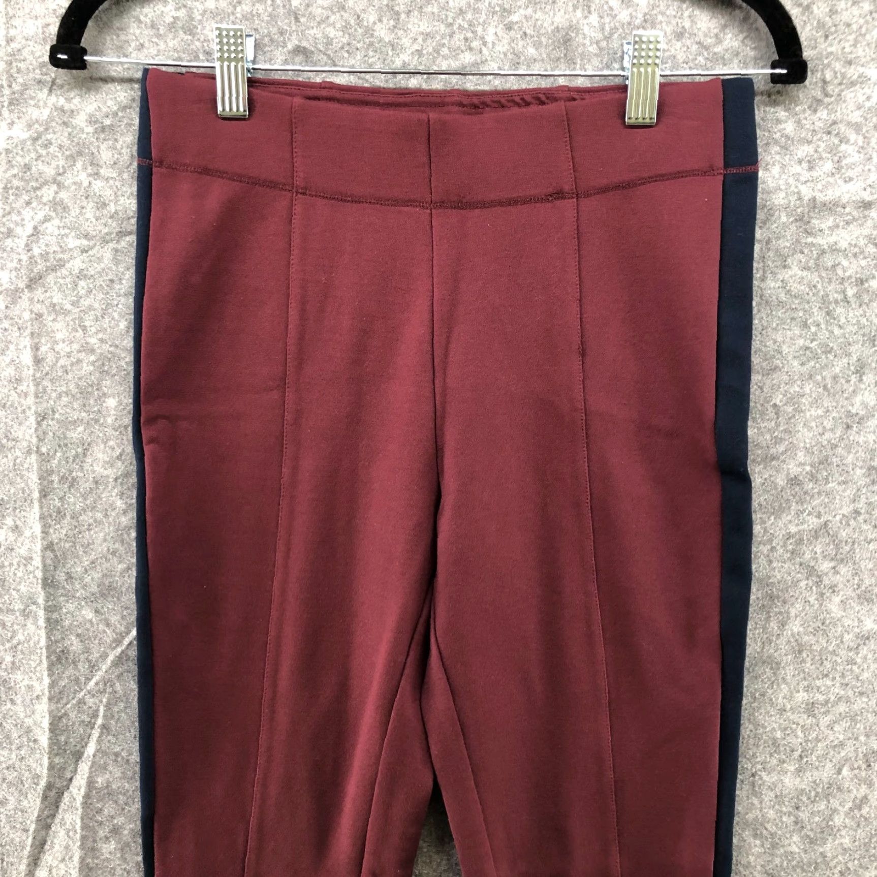 Abercrombie & Fitch Abercrombie & Fitch Leggings Womens S Red Burgundy High Rise Yoga Workout Size 28" / US 6 / IT 42 - 3 Thumbnail