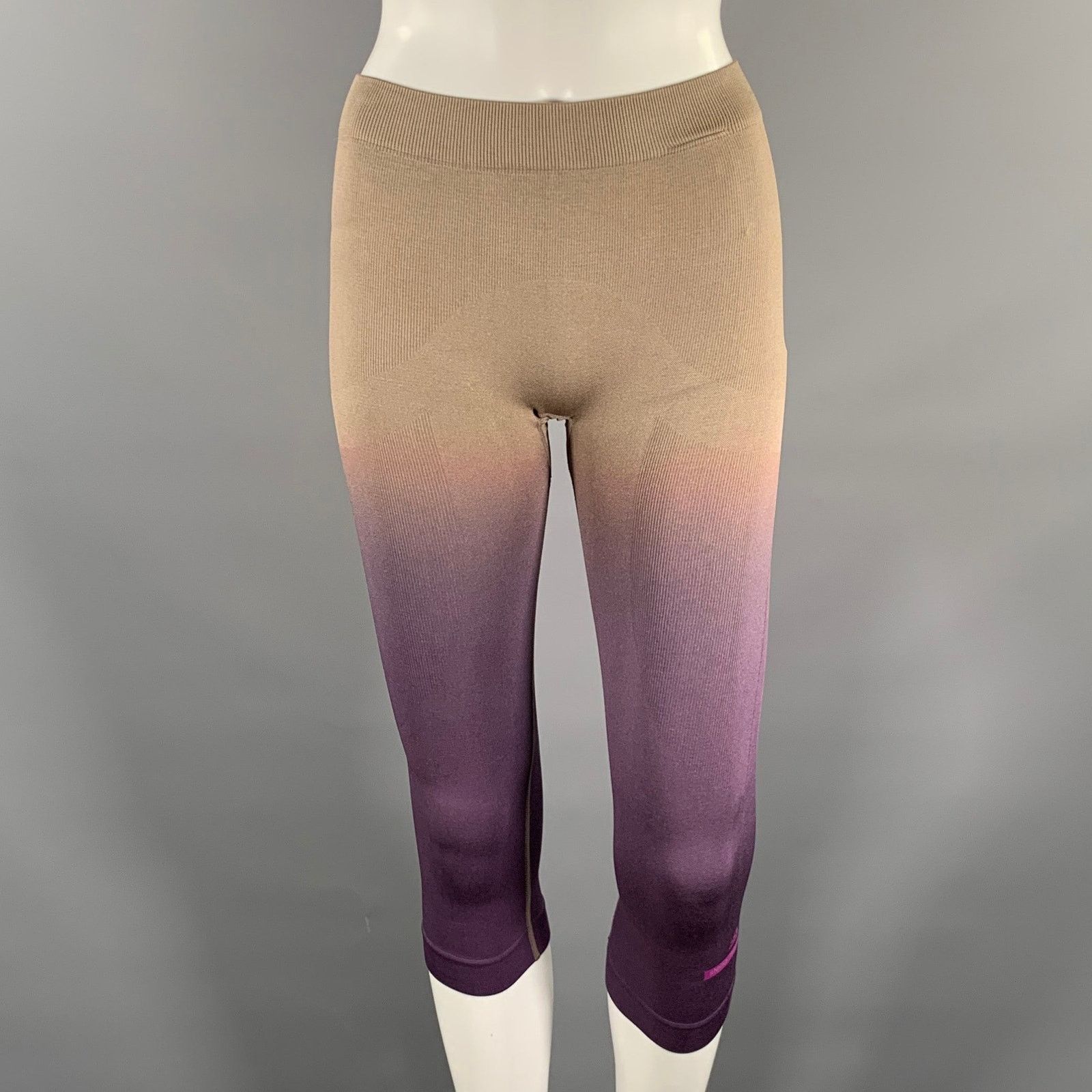 Stella McCartney STELLA McCARTNEY Tan Purple Ombre Capri Leggings Size S Size 26" / US 2 / IT 38 - 1 Thumbnail