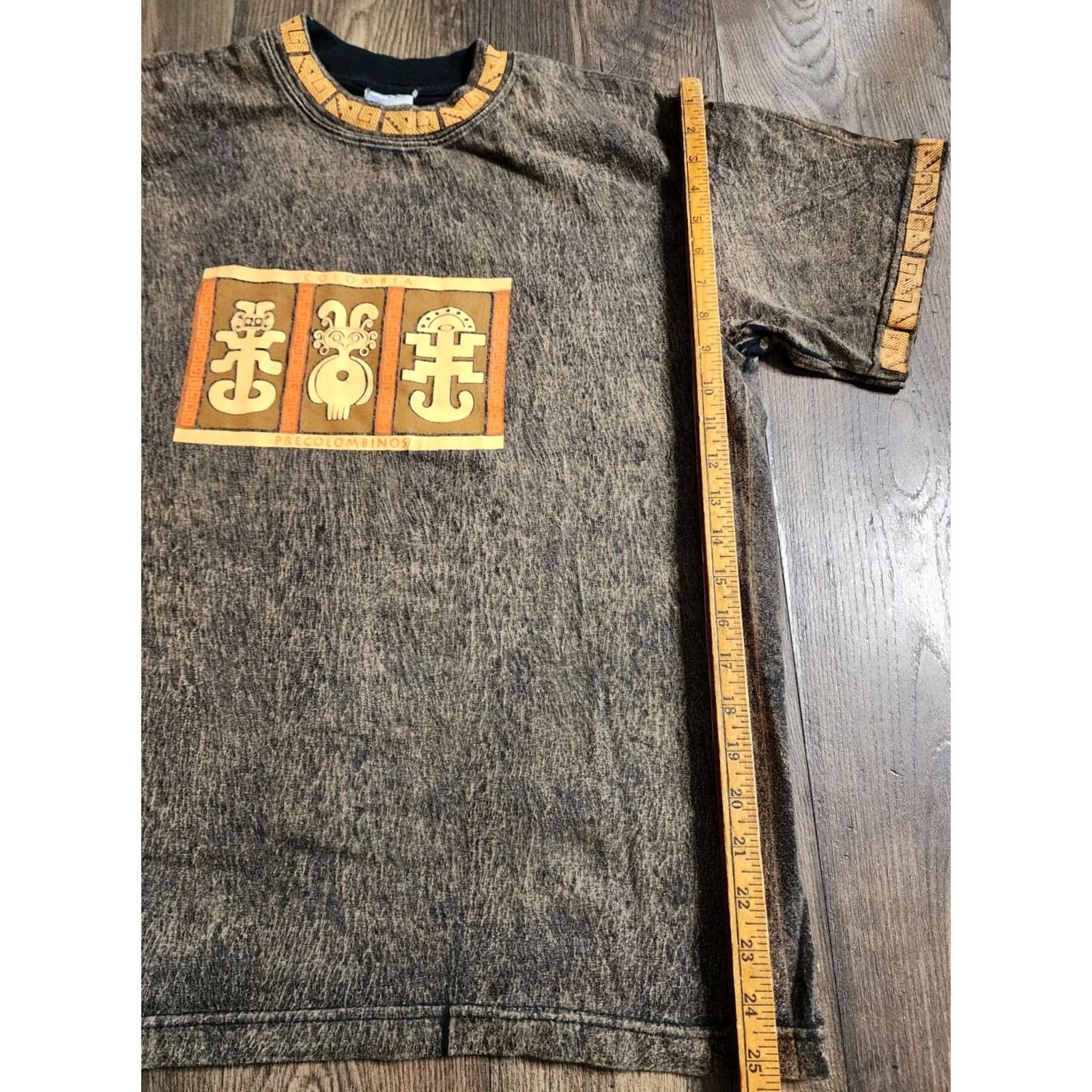 Vintage VINTAGE Sport Santi Columbia Precolombinos T Shirt Mens L Black Cotton Short Sleeve Crew Neck Size US L / EU 52-54 / 3 - 3 Thumbnail