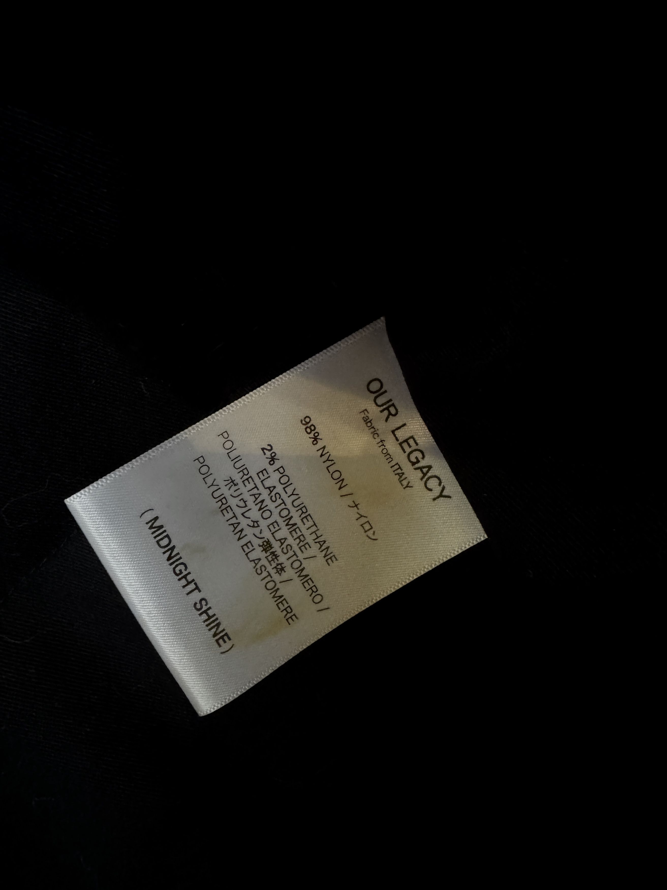 Our Legacy Our Legacy Dark Blue Luxury Satin Bomber Jacket Size US L / EU 52-54 / 3 - 9 Thumbnail