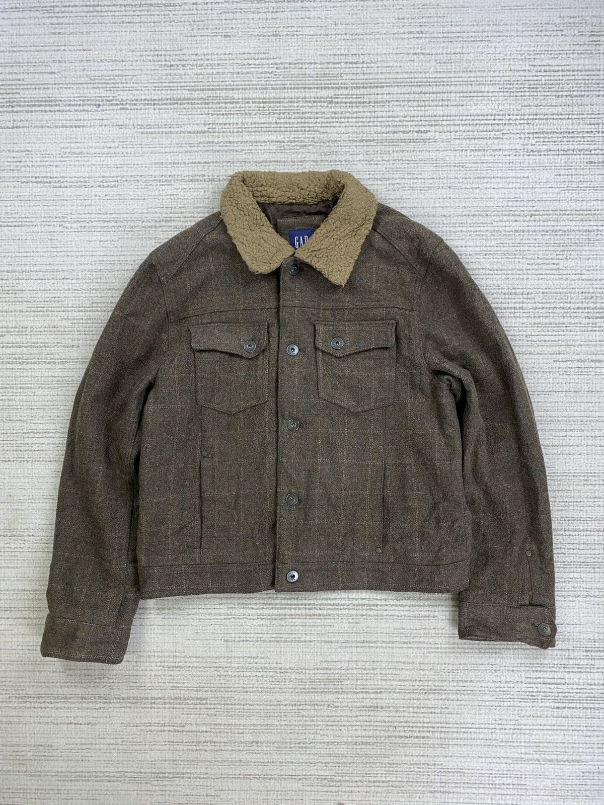 Vintage GAP Multipocket Buttoned Wool Jacket
