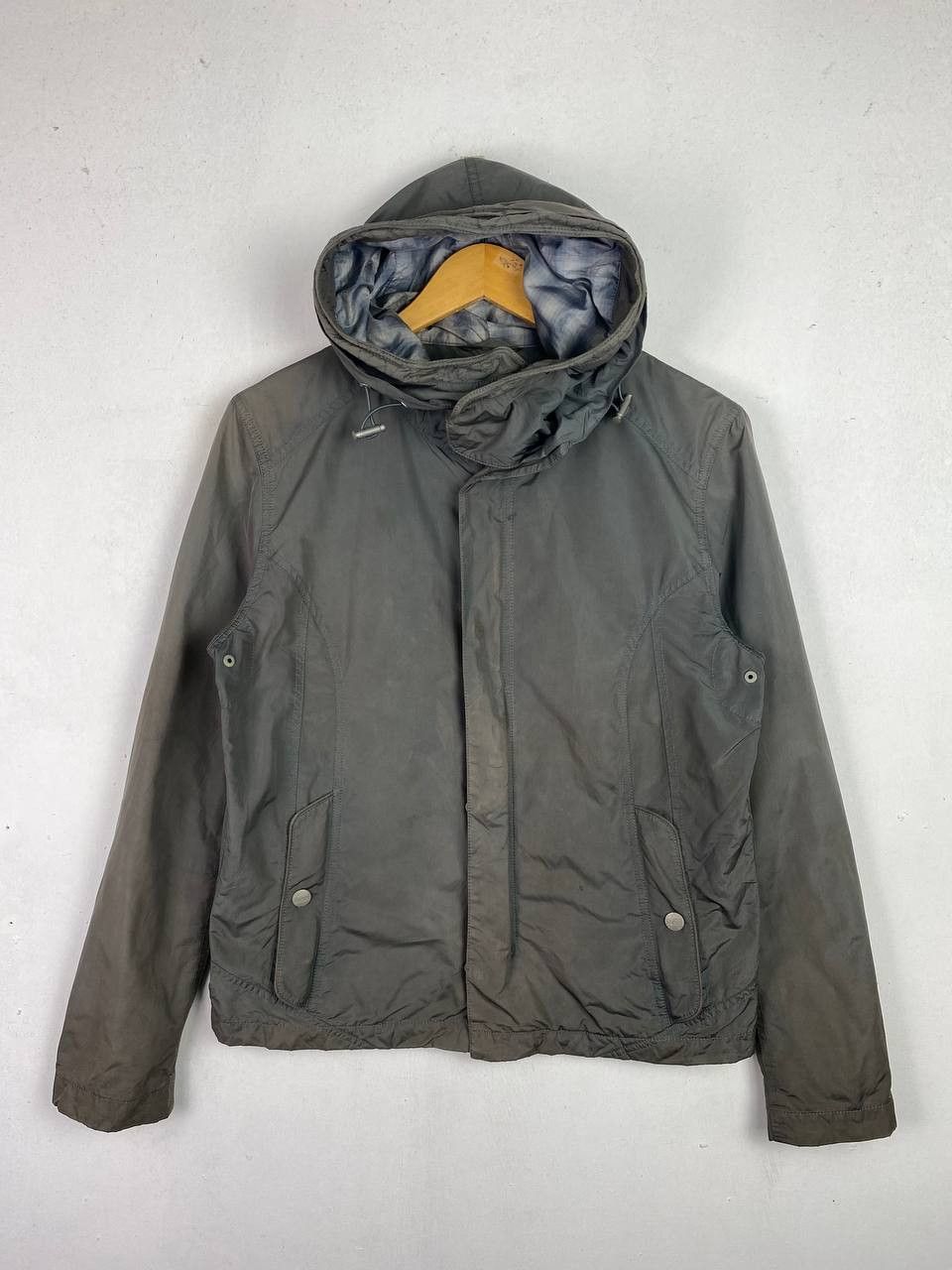 image of Armani Collezioni Water Repellant Jacket Nice Design in Grey, Men's (Size Medium)