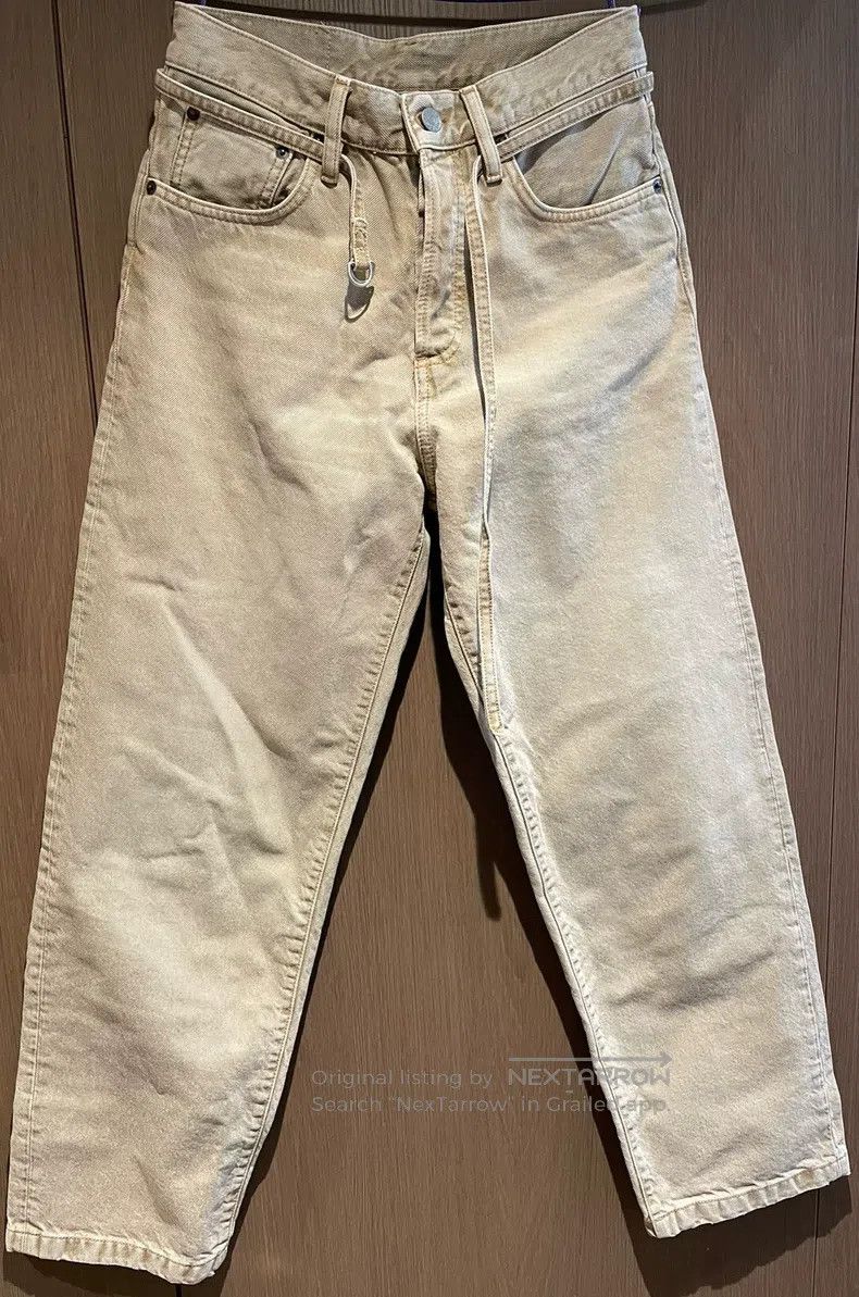 Acne Studios Acne Studios Distressed Wash Khaki Jeans Size 25" / US 0 / IT 36 - 1 Thumbnail