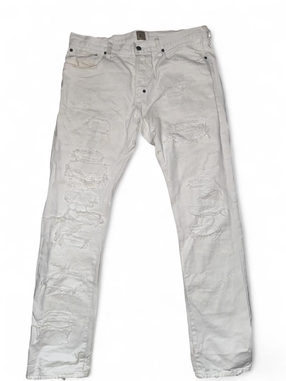 Prps PRPS White distressed denim jeans Japan Size US 36 / EU 52 - 1 Thumbnail