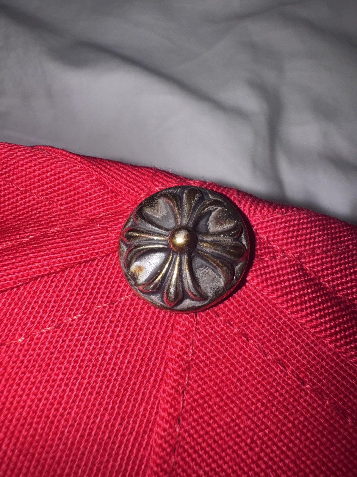 Chrome Hearts Chrome Hearts Red on Yellow Baseball Hat Size ONE SIZE - 4 Thumbnail