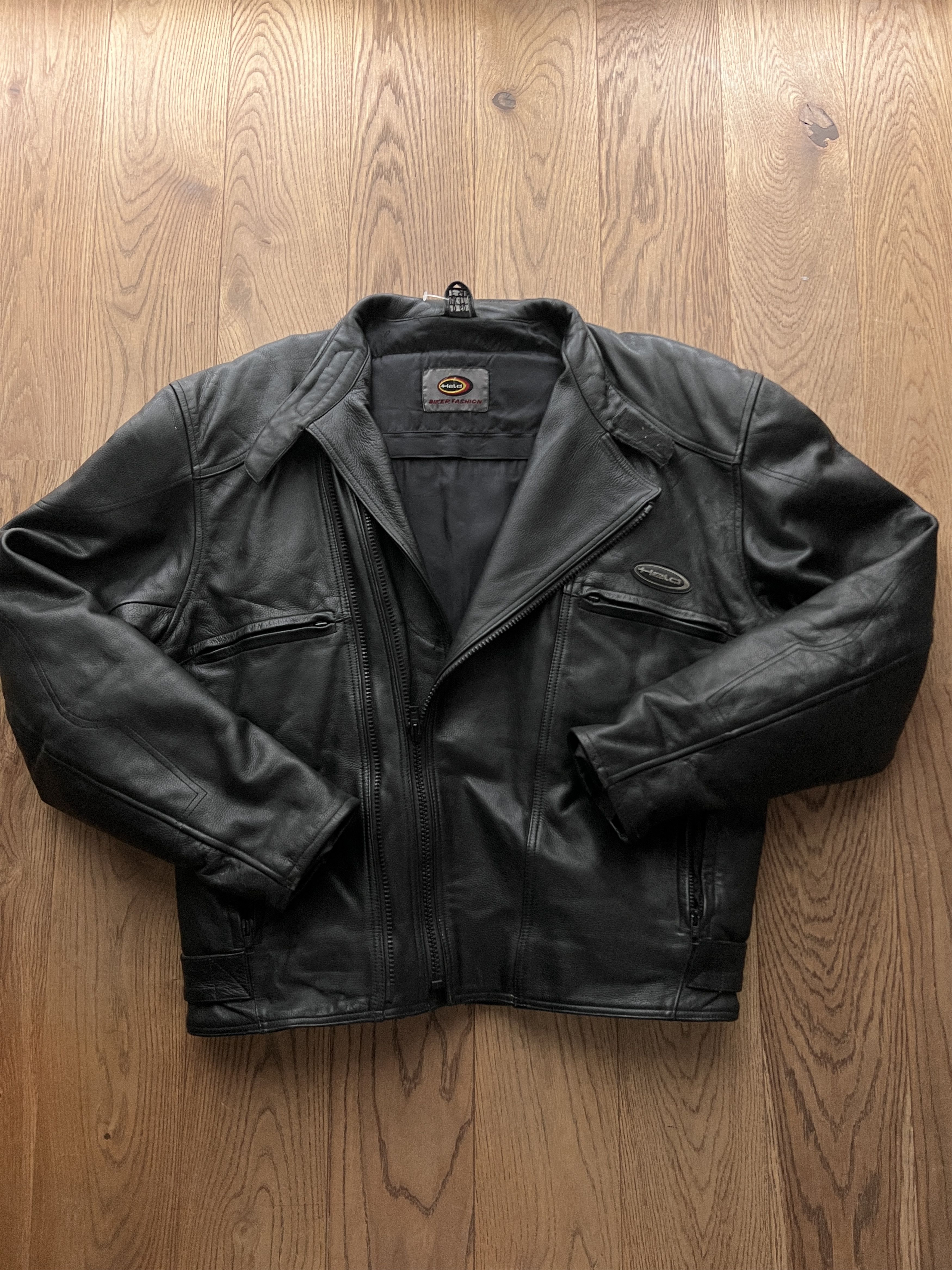 If Six Was Nine Crazy! Vintage 2000s biker racing leather bomber jacket boxy Size US XL / EU 56 / 4 - 6 Thumbnail