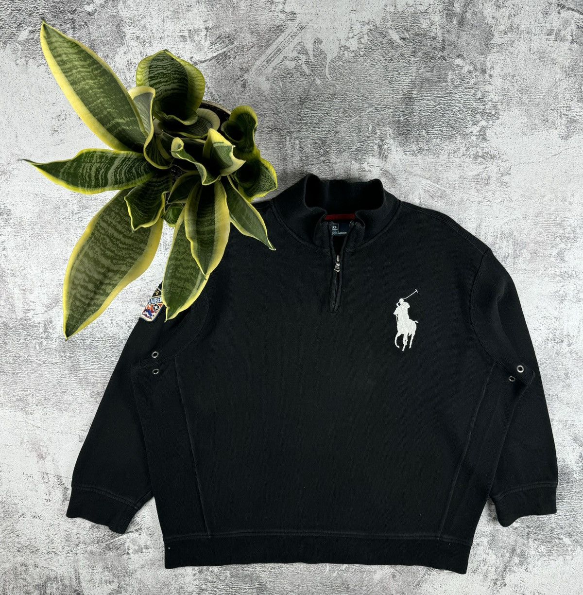Polo Ralph Lauren Polo Ralph Lauren PRL Big Pony 1/3 1/4 Zip Sweatshirt Hoodie Size US XXL / EU 58 / 5 - 1 Thumbnail