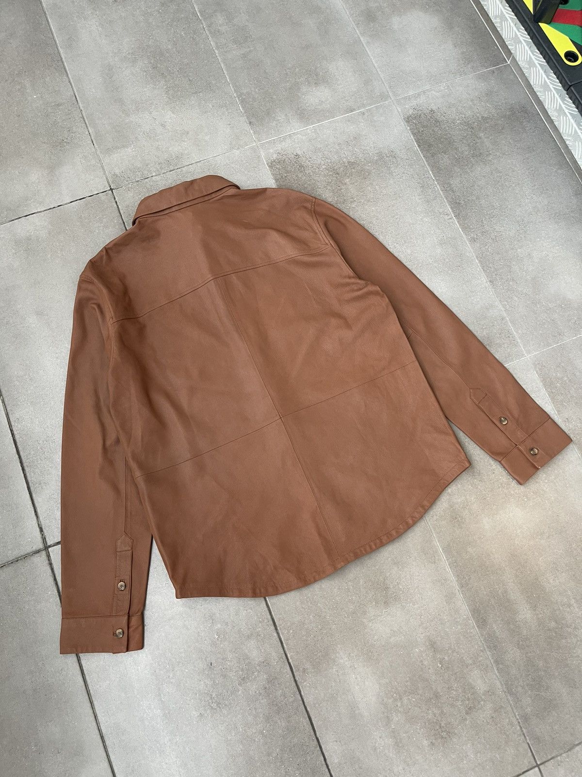 Other !DS! SS23 Studio ID Andrew Brown Leather Shirt Size US M / EU 48-50 / 2 - 16 Thumbnail