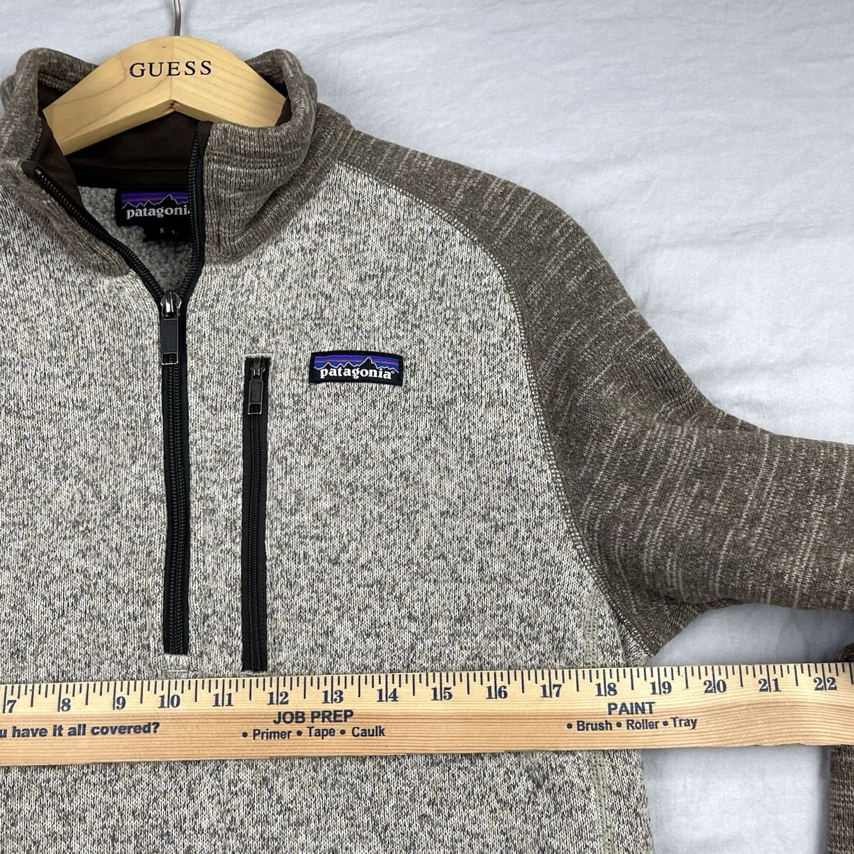 Patagonia Patagonia Sweater Men Small Half Zip Fleece Brown Outdoor Pullover Knit 1/4 Zip Zipper Embroidered Logo Casual Travel Workwear Size US S / EU 44-46 / 1 - 7 Thumbnail
