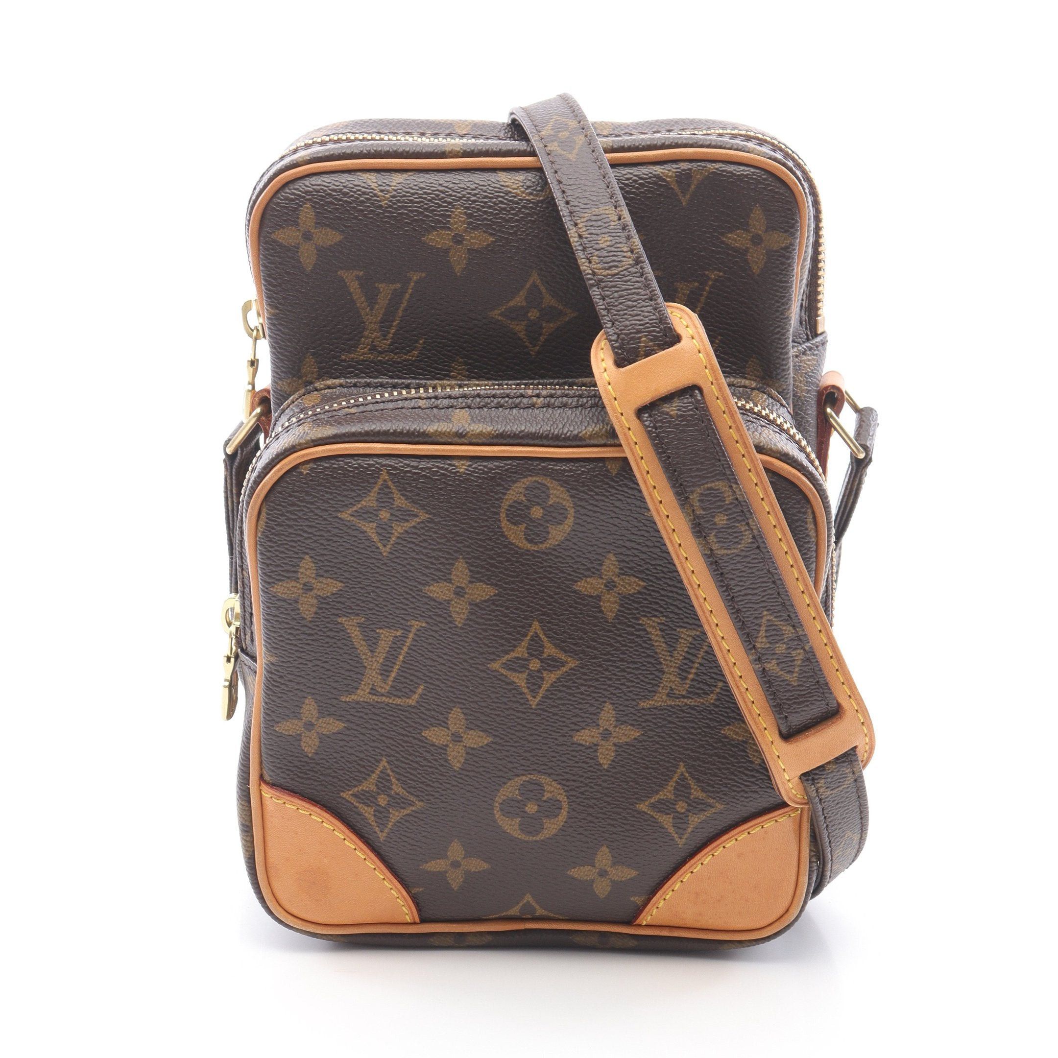 Louis Vuitton Louis Vuitton Amazon Monogram Shoulder Bag Leather Brown Size ONE SIZE - 1 Thumbnail