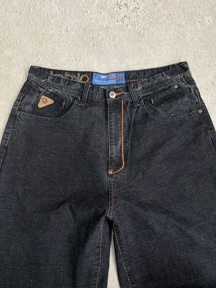 Akademiks Rare baggy fit jnco style distressed jeans y2k style Size US 34 / EU 50 - 4 Thumbnail