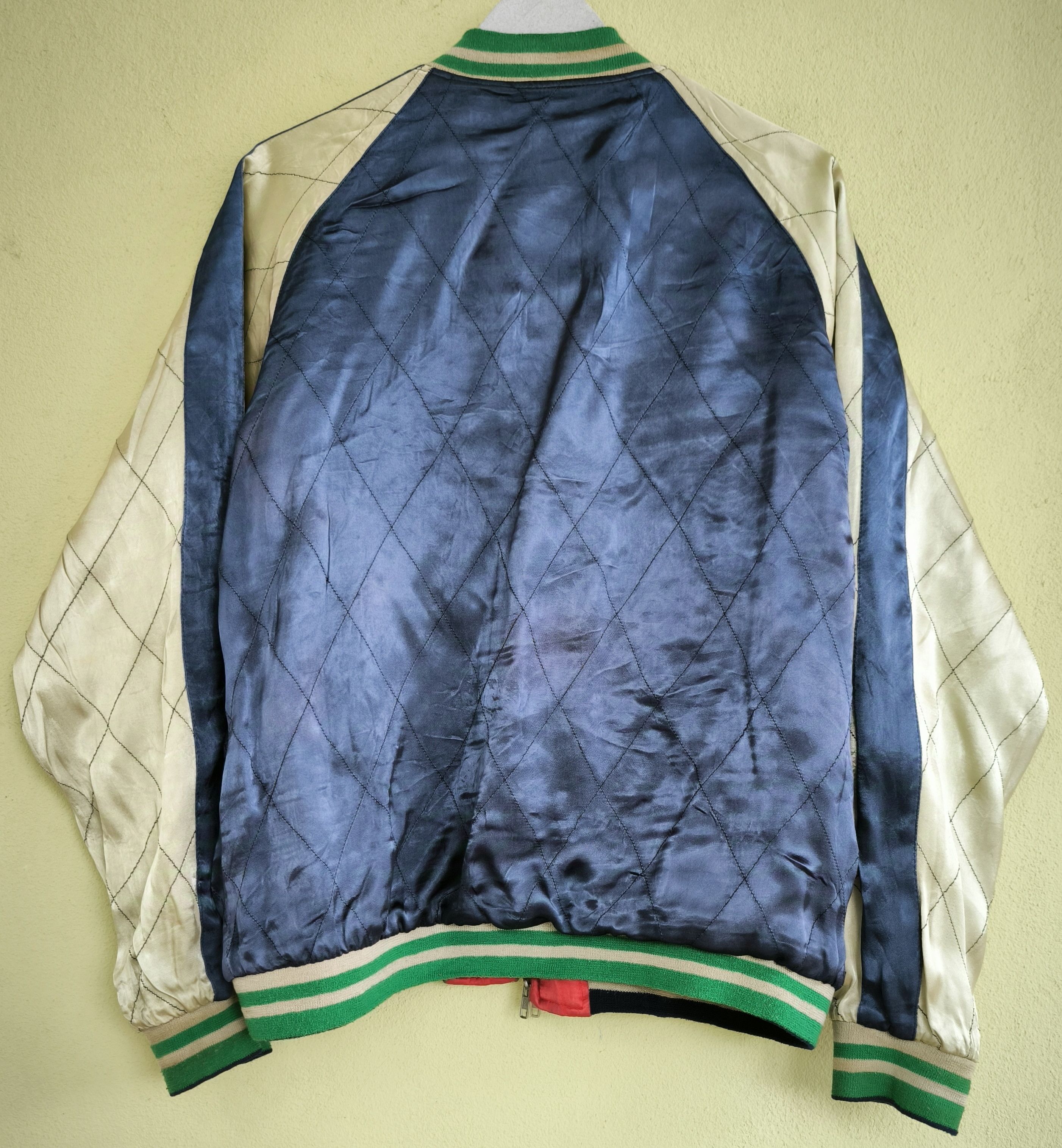 IOLANI Vtg IOLANI reversible Sukajan souvenir satin jacket Size US L / EU 52-54 / 3 - 17 Thumbnail