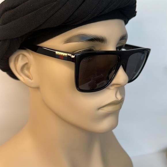 Gucci 💯 - Authentic- New-GUCCI Grey /Black Browline Men's Sunglas Size ONE SIZE - 1 Thumbnail