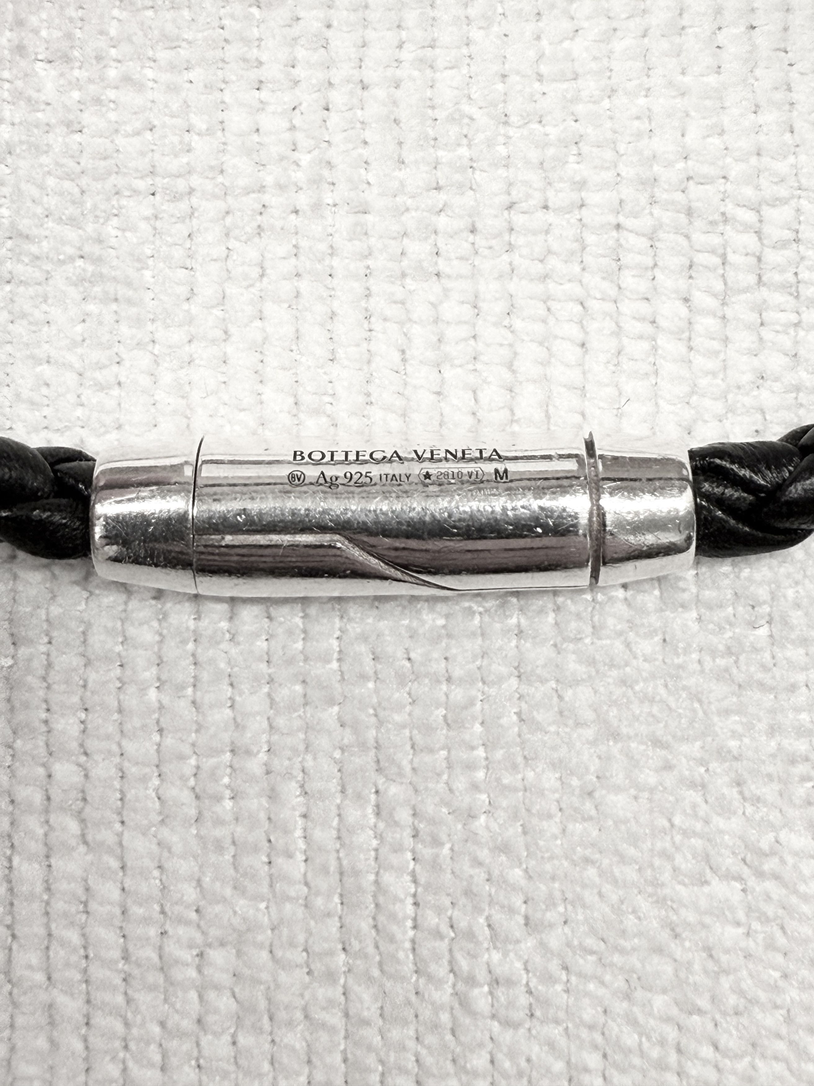 Bottega Veneta Braid Leather Bracelet - Black - Size Medium (21cm) Size ONE SIZE - 4 Thumbnail