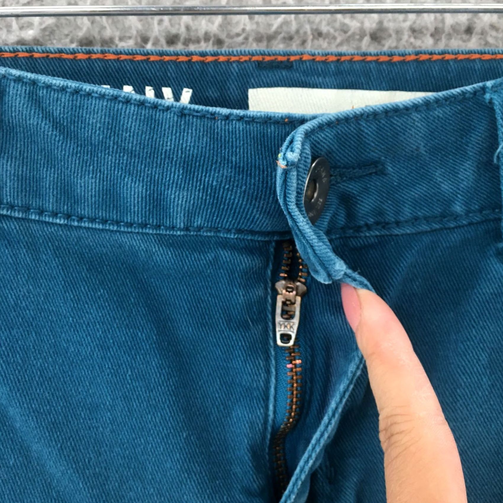DKNY DKNY Soho Skinny Jeans Womens 12P Petite Blue Denim Mid Rise Zip Fly Casual Jeans Size 34" / US 12 / IT 48 - 4 Thumbnail