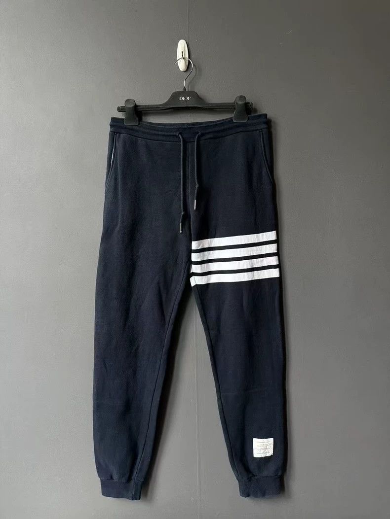 Thom Browne Thom Browne size1 Blue knit joggers Size US 26 / EU 42 - 1 Thumbnail