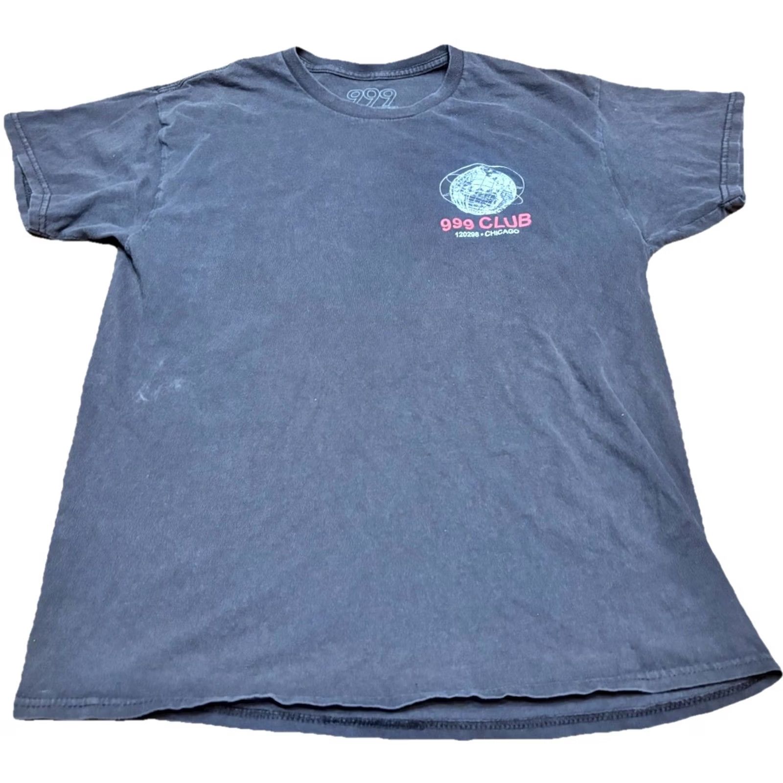 Vintage 999 Club T Shirt L Let's Remain Positive Chicago Brown Mens Size US L / EU 52-54 / 3 - 2 Thumbnail